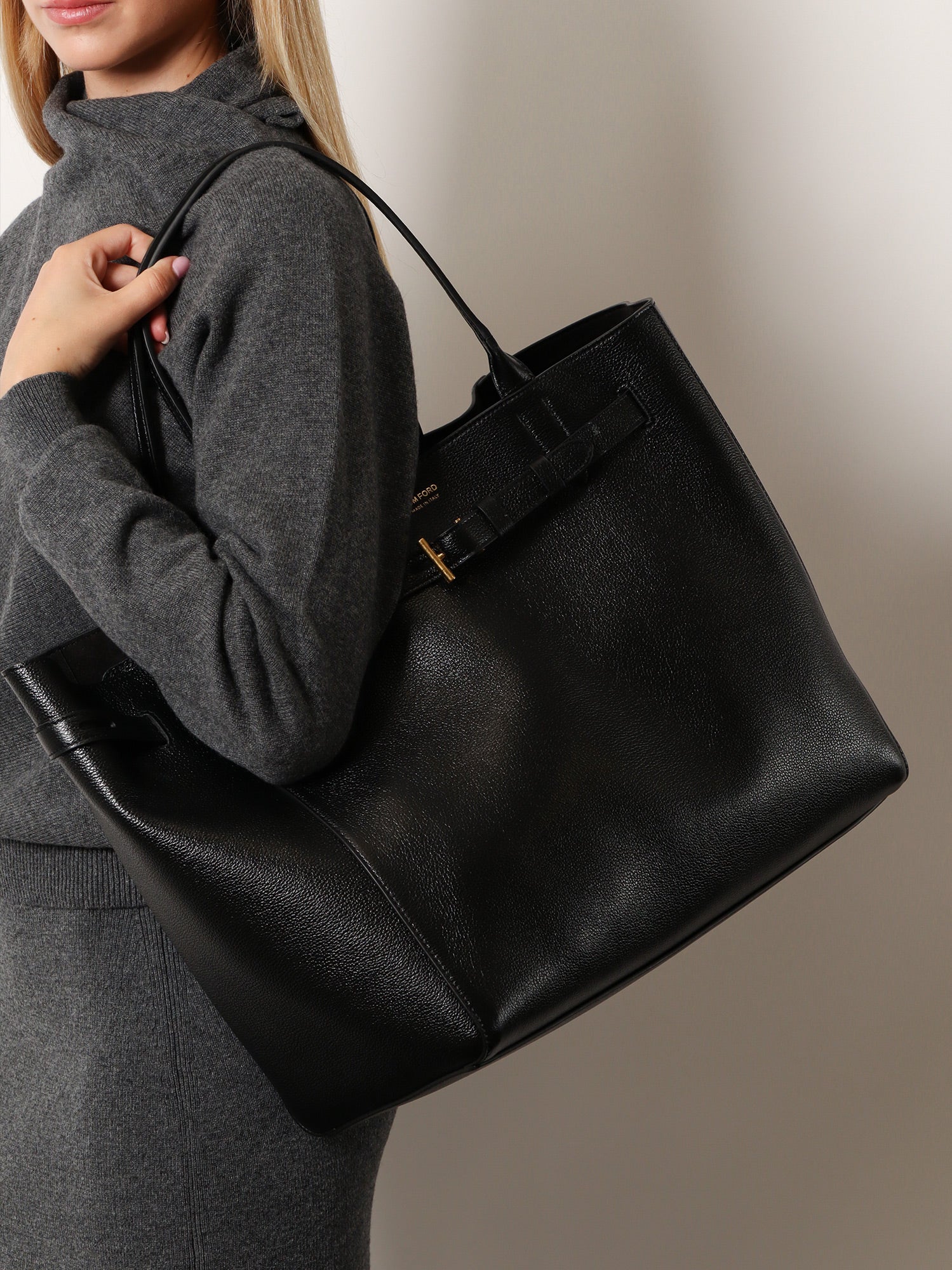 Tom Ford Women Leather Shoulder Bag With Logo TOM FORD