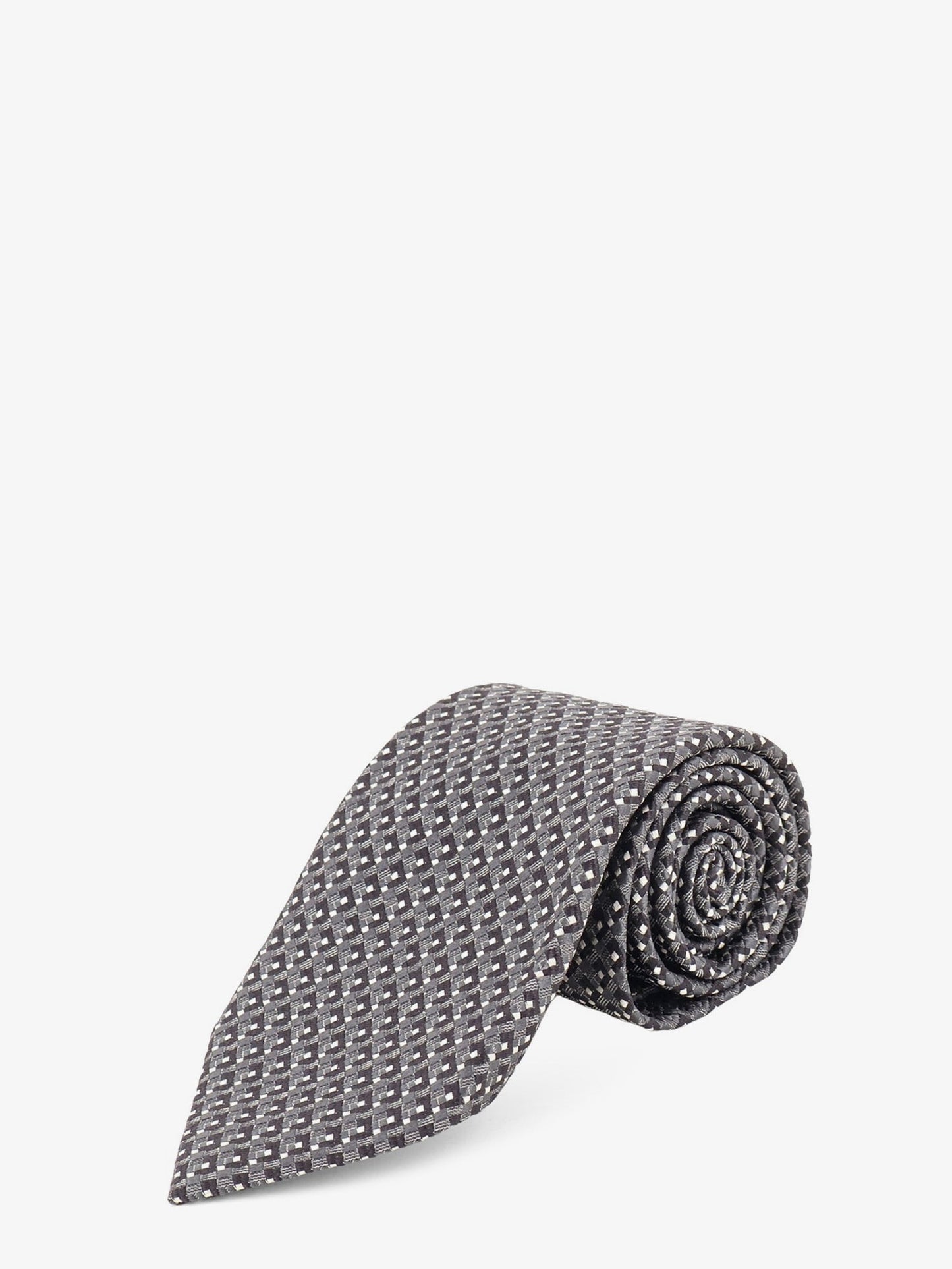 Tom Ford Men Silk Tie With Geometric Pattern TOM FORD