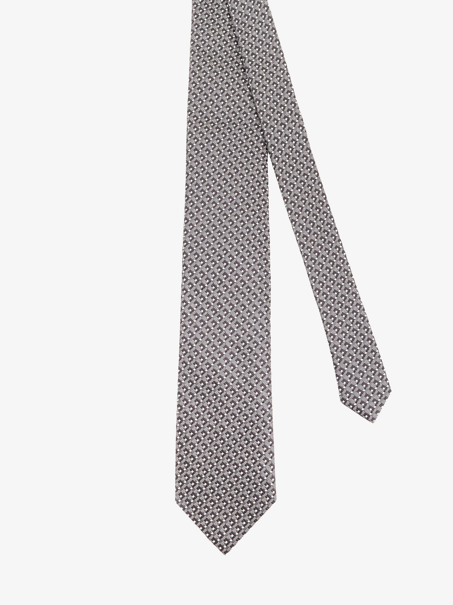 Tom Ford Men Silk Tie With Geometric Pattern TOM FORD
