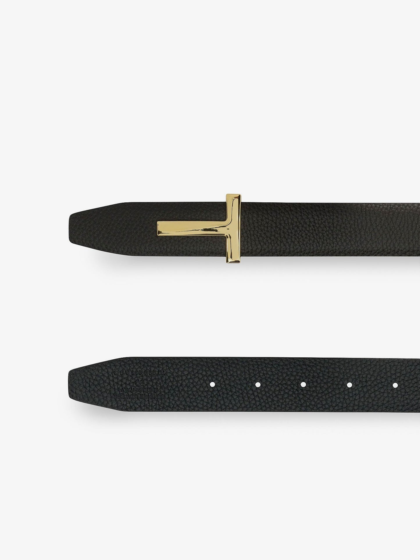 Tom Ford Men Reversible Hammered Leather Belt TOM FORD