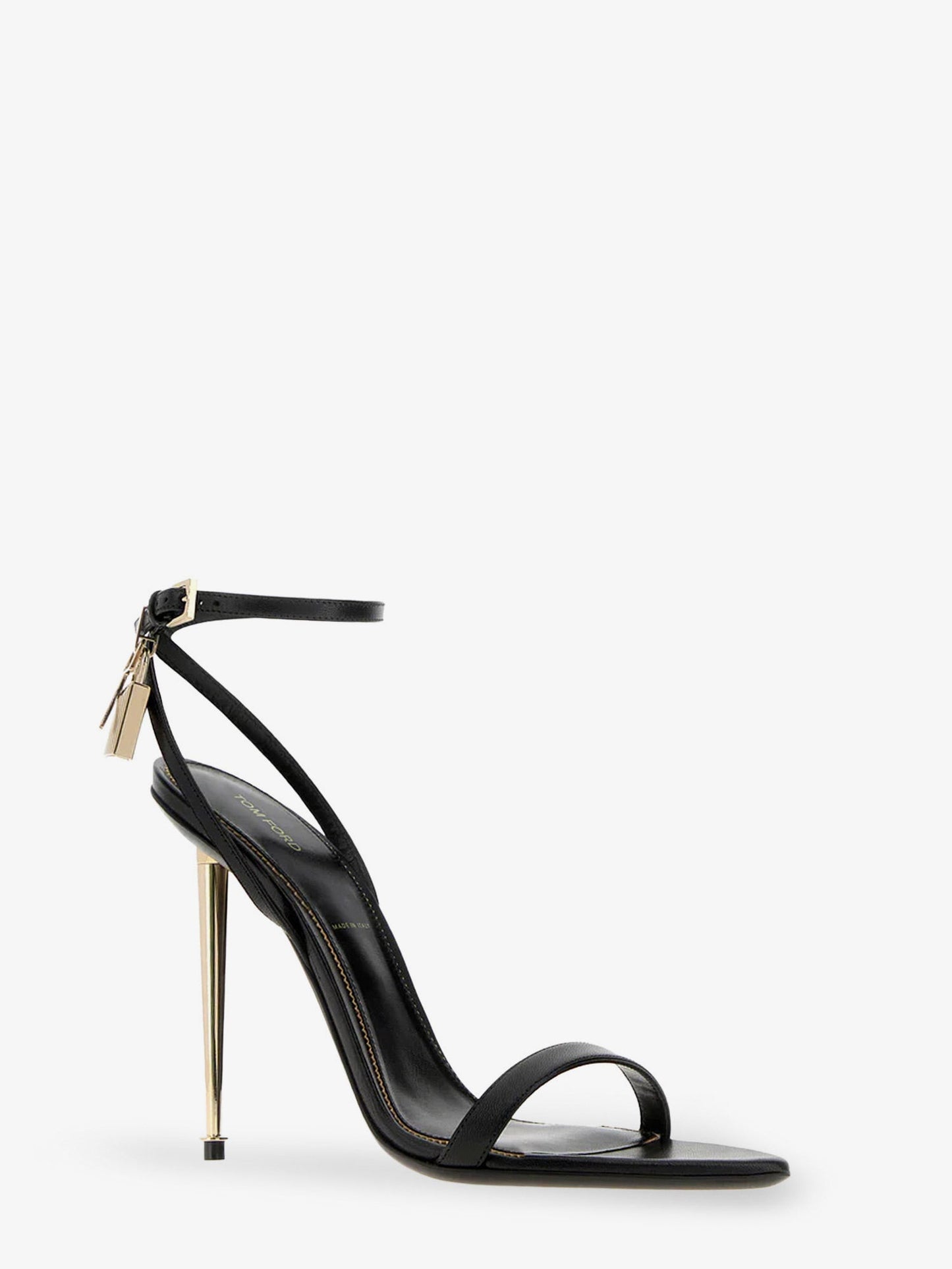 Tom Ford Women Leather Sandals With Metal Padlock Detail TOM FORD