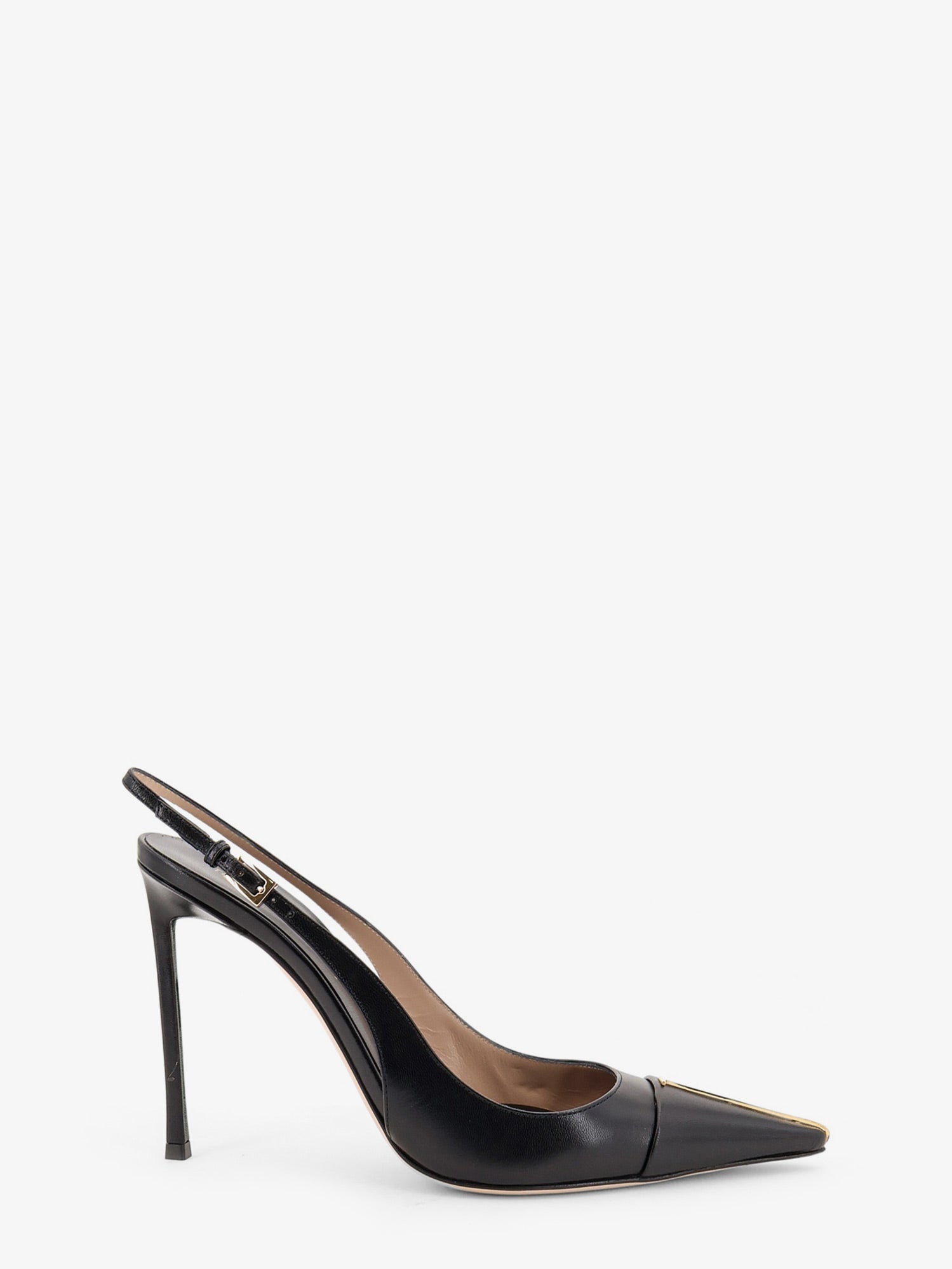 Tom Ford Women Leather Pumps With Metal T Logo Detail TOM FORD