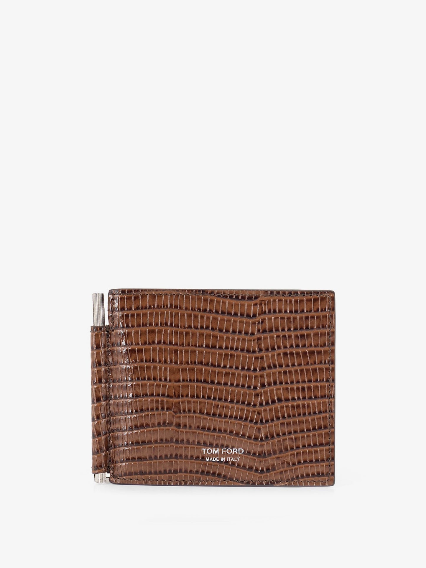 Tom Ford Men T-Line Money Clip Leather Wallet