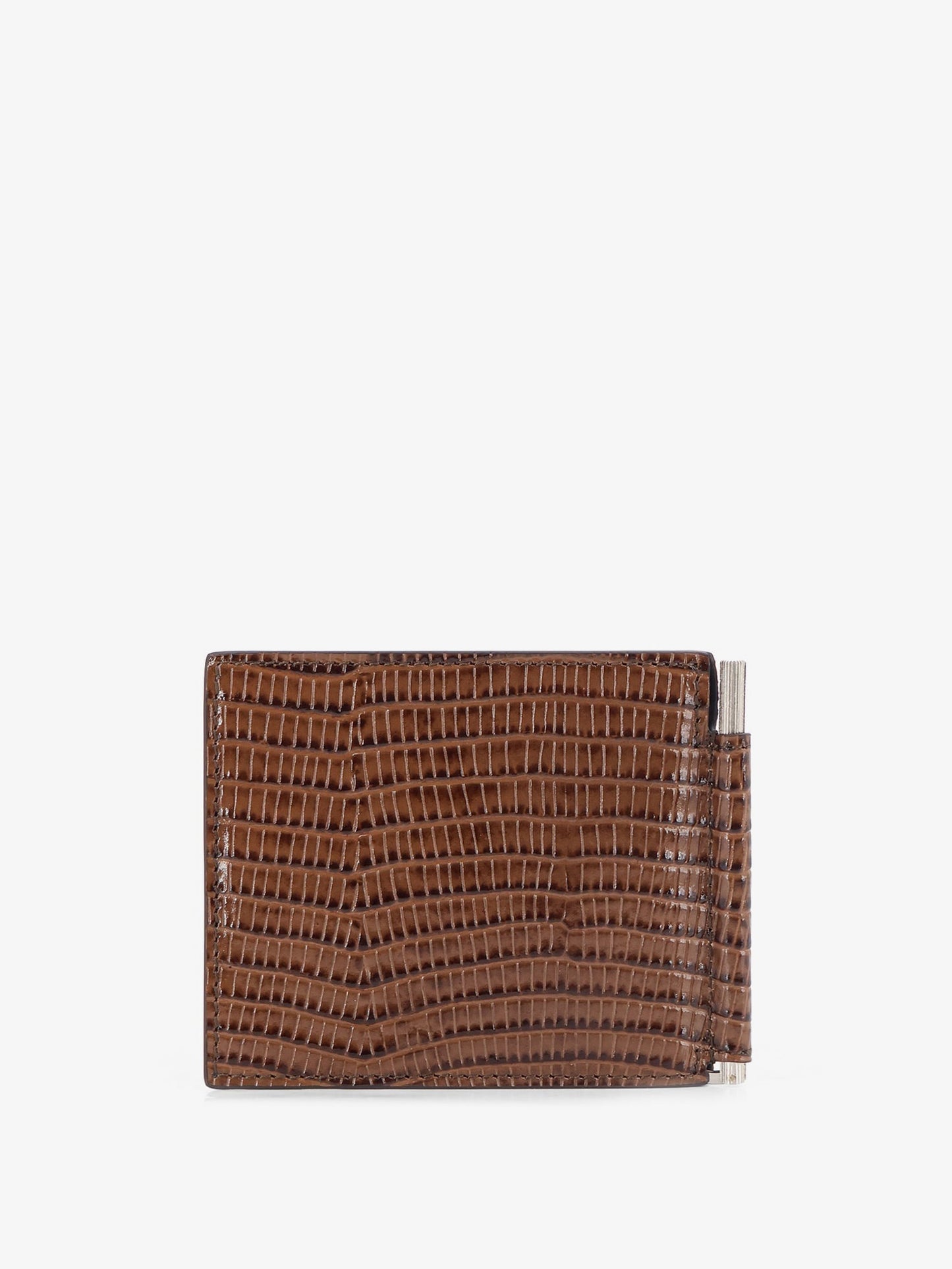 Tom Ford Men T-Line Money Clip Leather Wallet