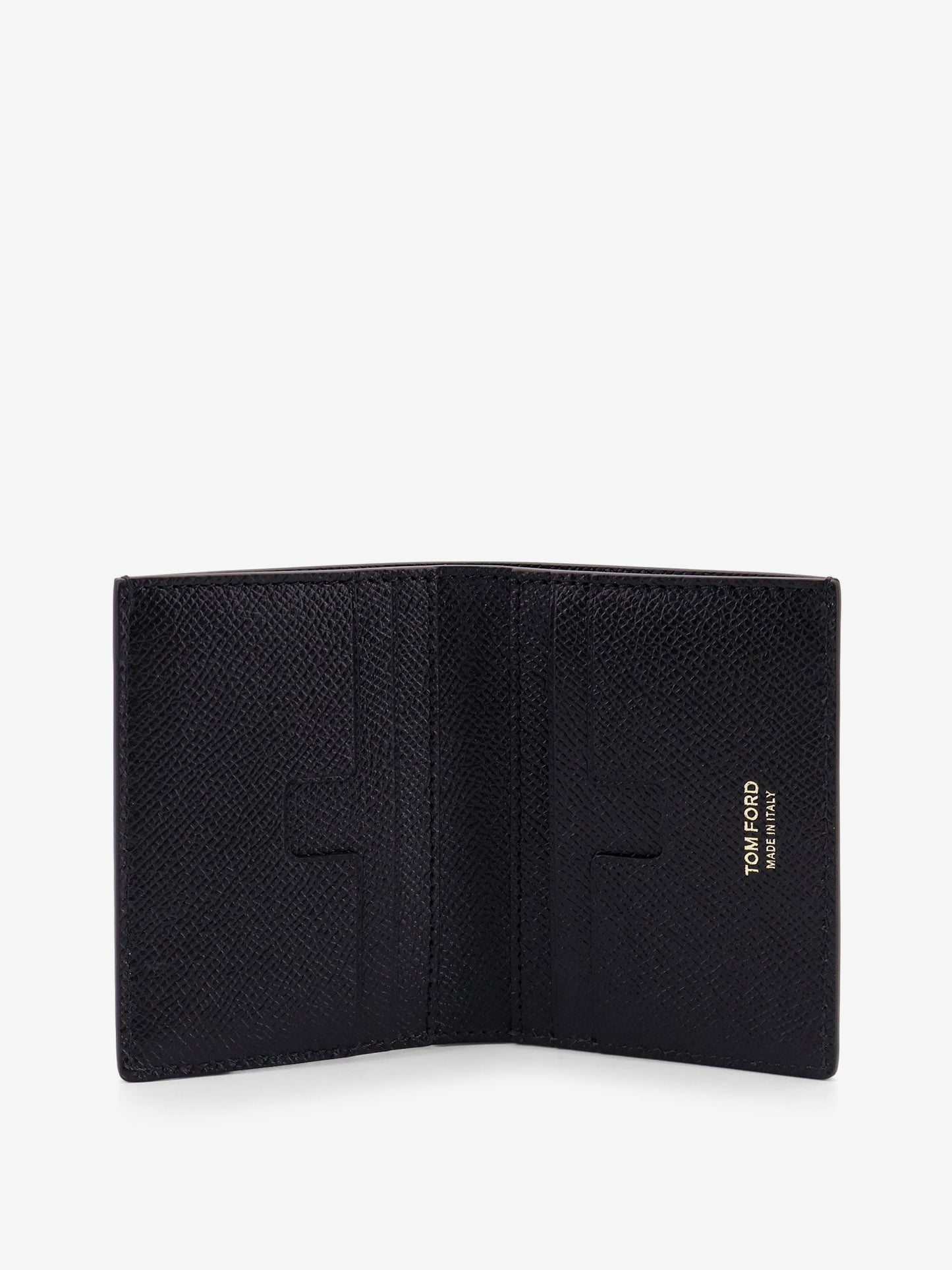 Tom Ford Men Leather Card Holder With Logo TOM FORD