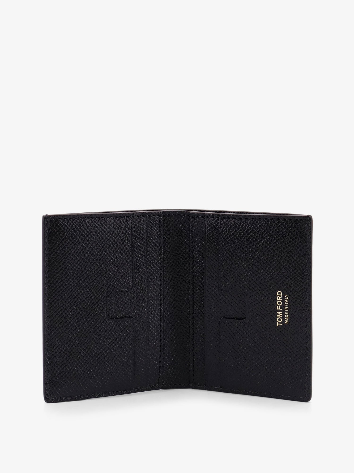 Tom Ford Men Leather Card Holder With Logo TOM FORD