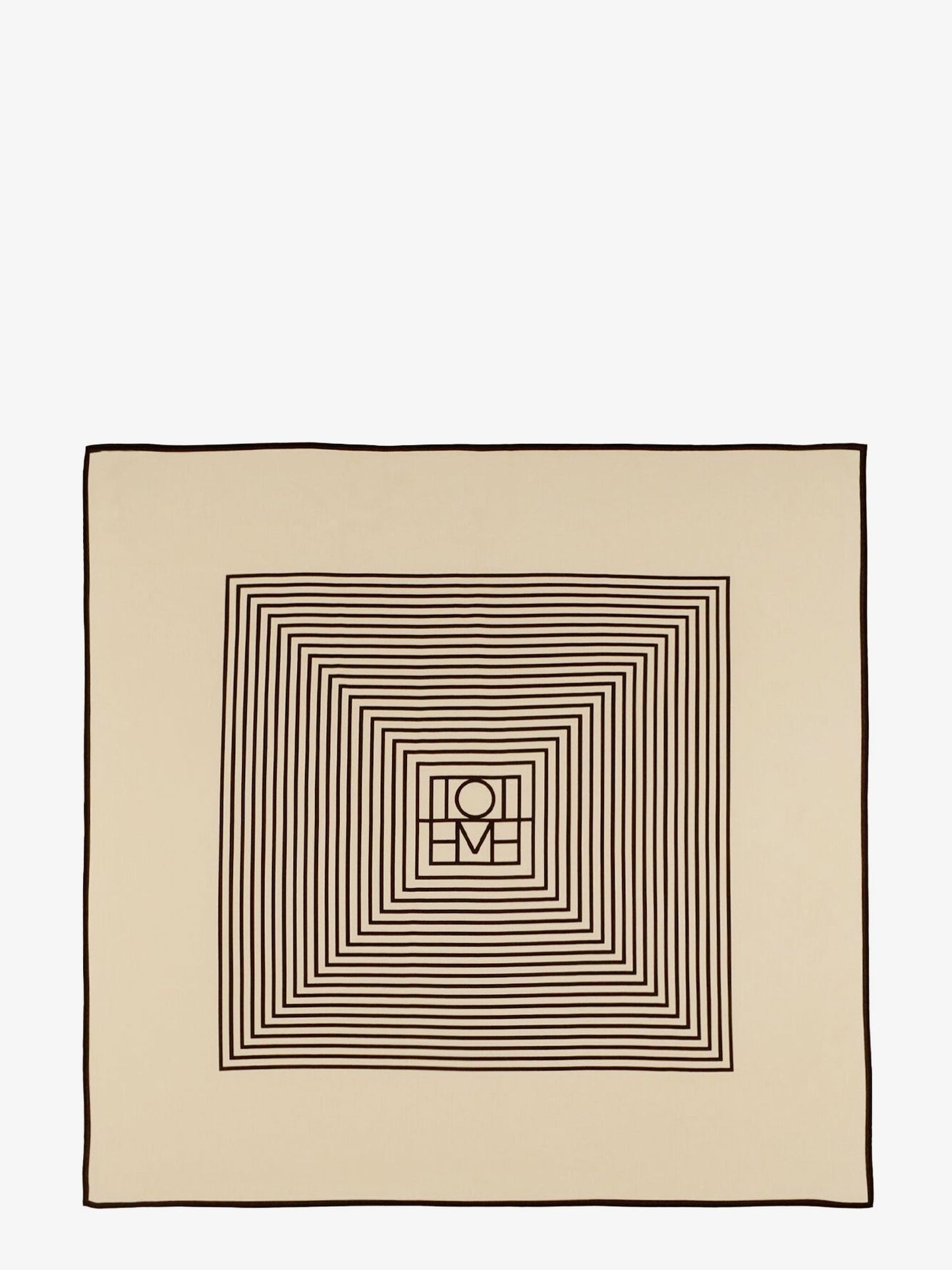 Toteme Women Centered Monogram Silk Foulard TOTEME