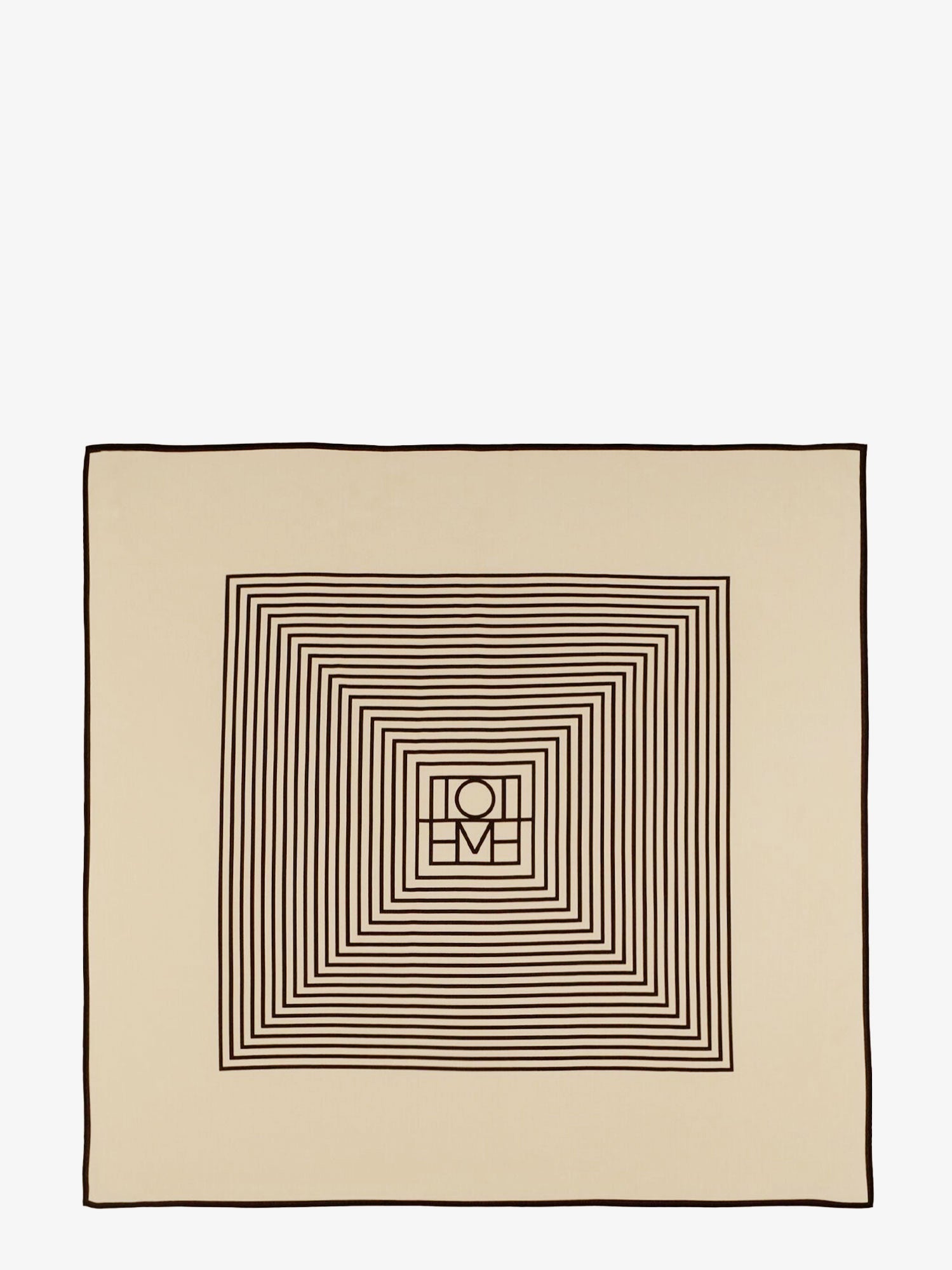 Toteme Women Centered Monogram Silk Foulard TOTEME
