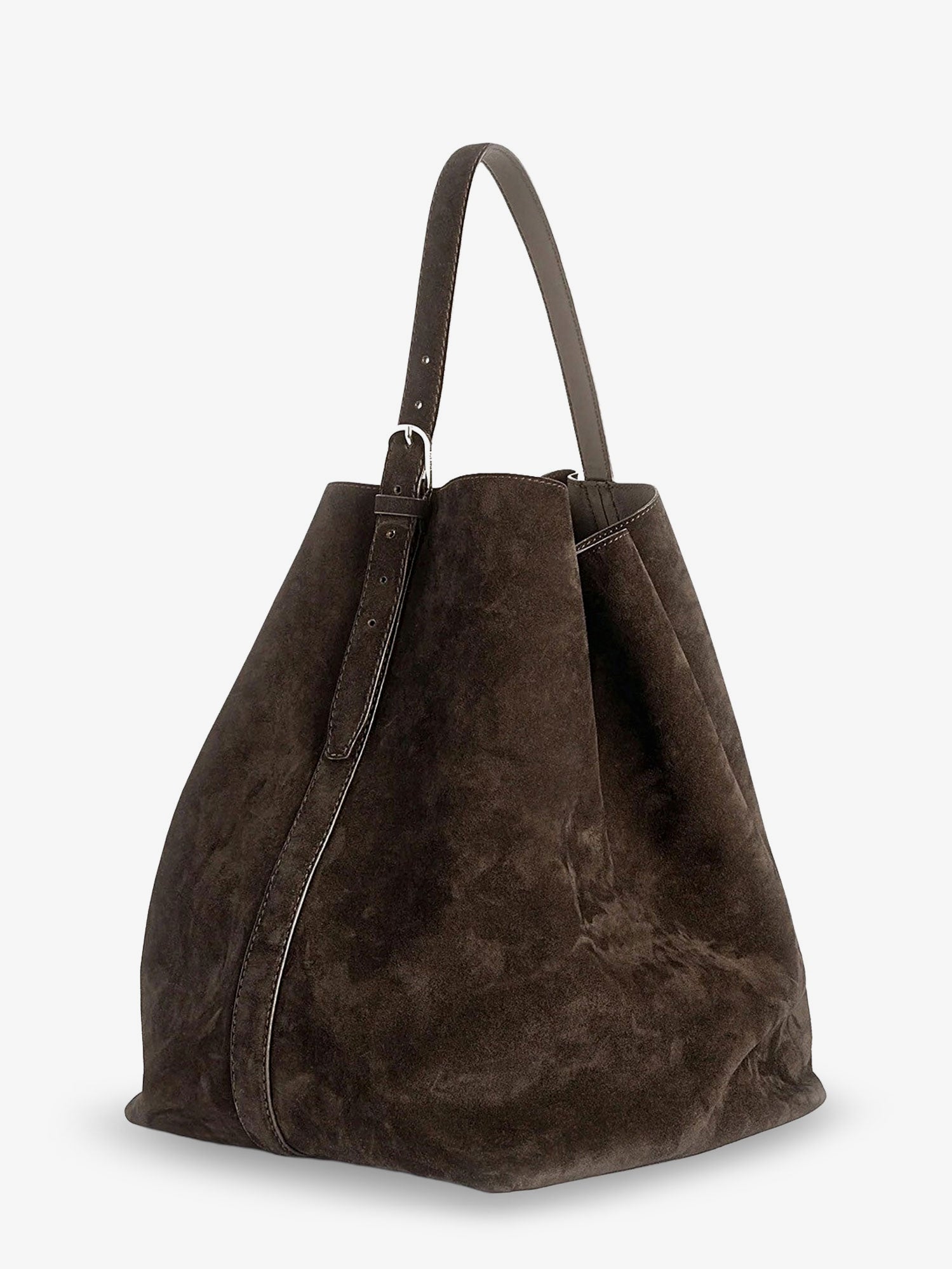 Toteme Women Suede Belted Tote Shoulder Bag TOTEME