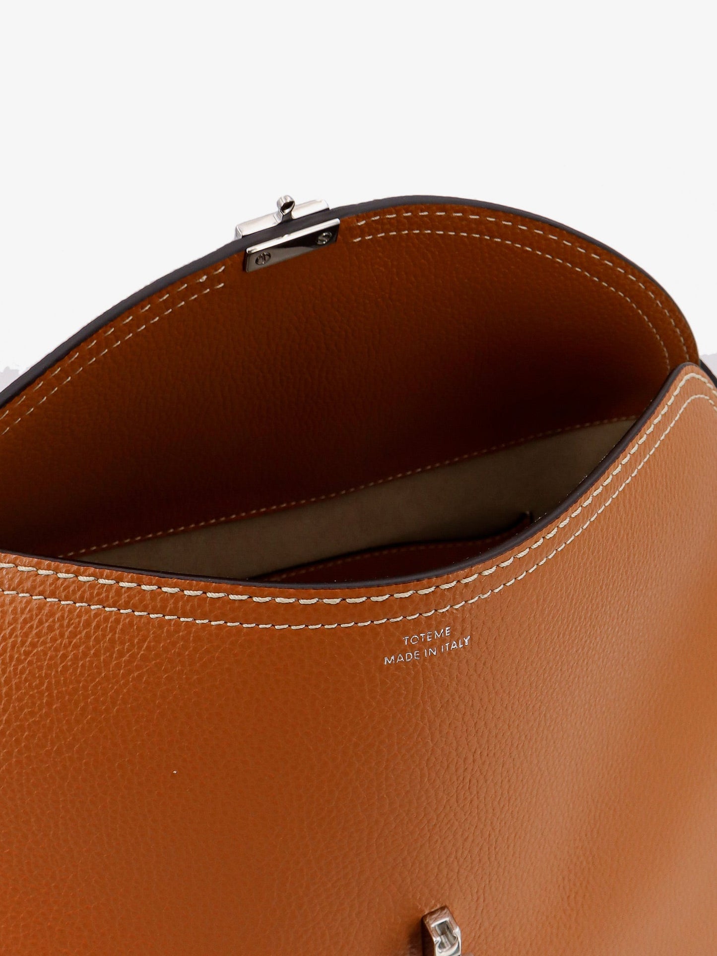 Toteme Women T-Lock Hammered Leather Handbag TOTEME