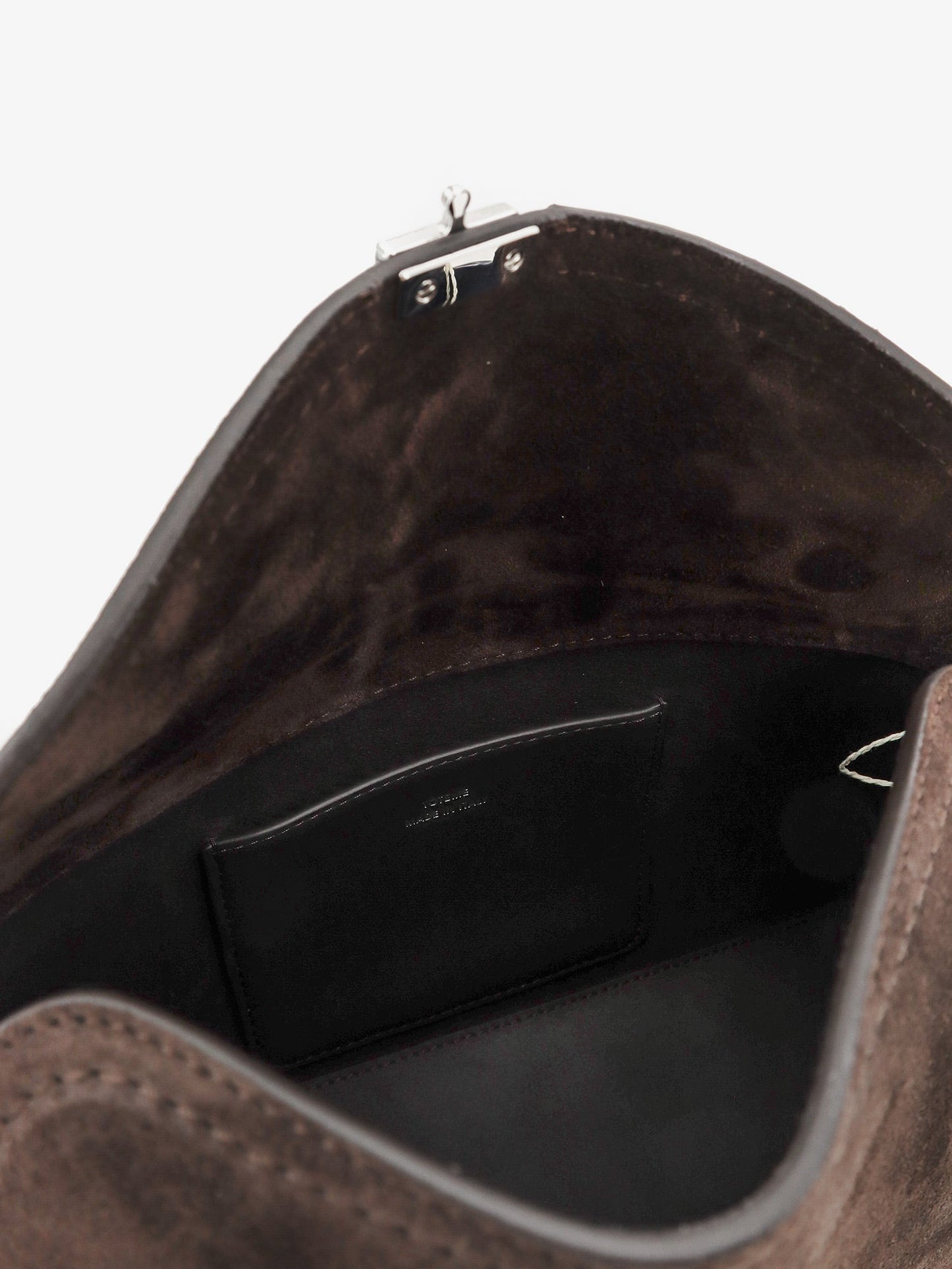 Toteme Women Suede T-Lock Clutch TOTEME