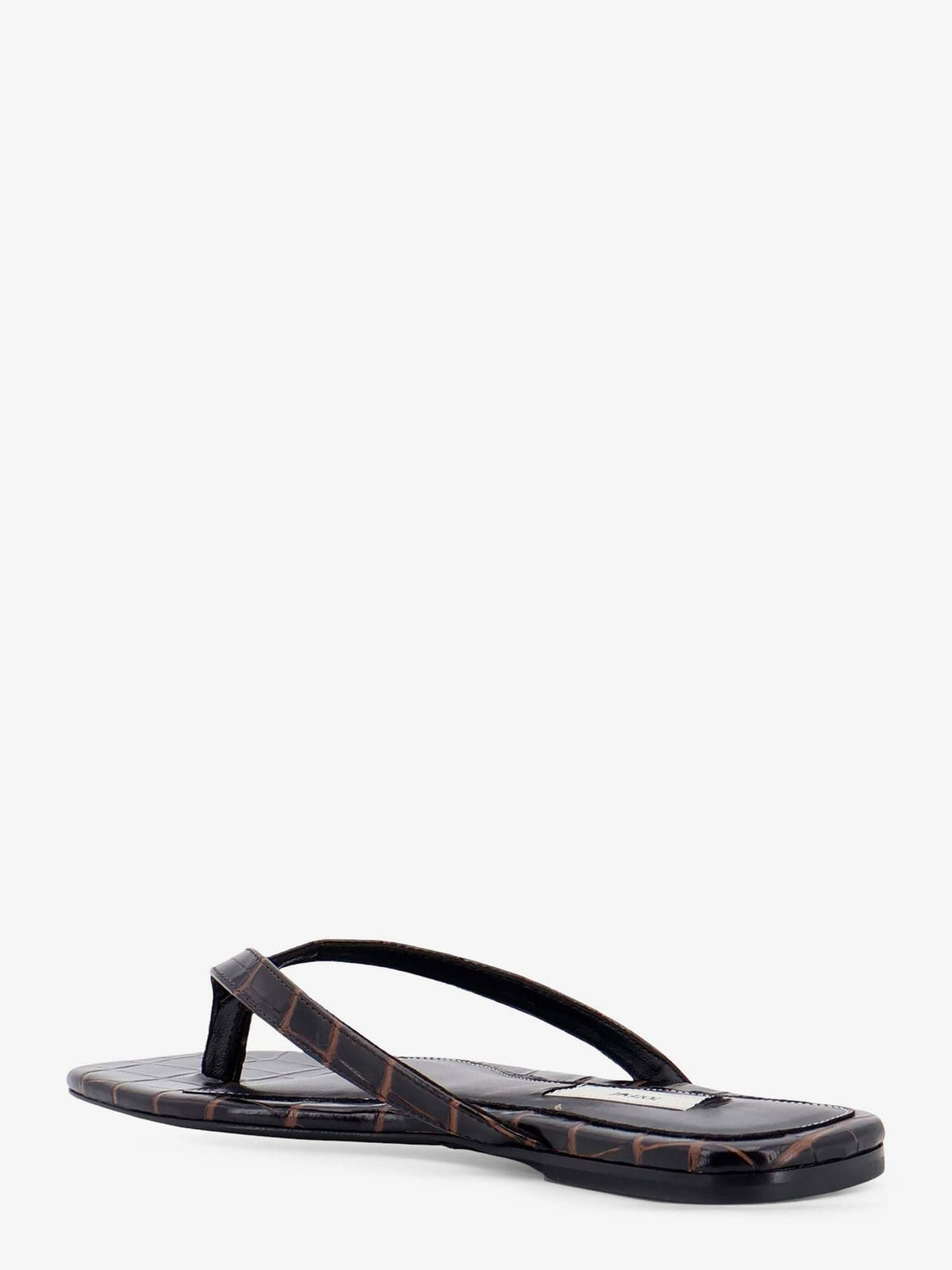 Toteme Women Croco-Embossed Leather Sandals TOTEME