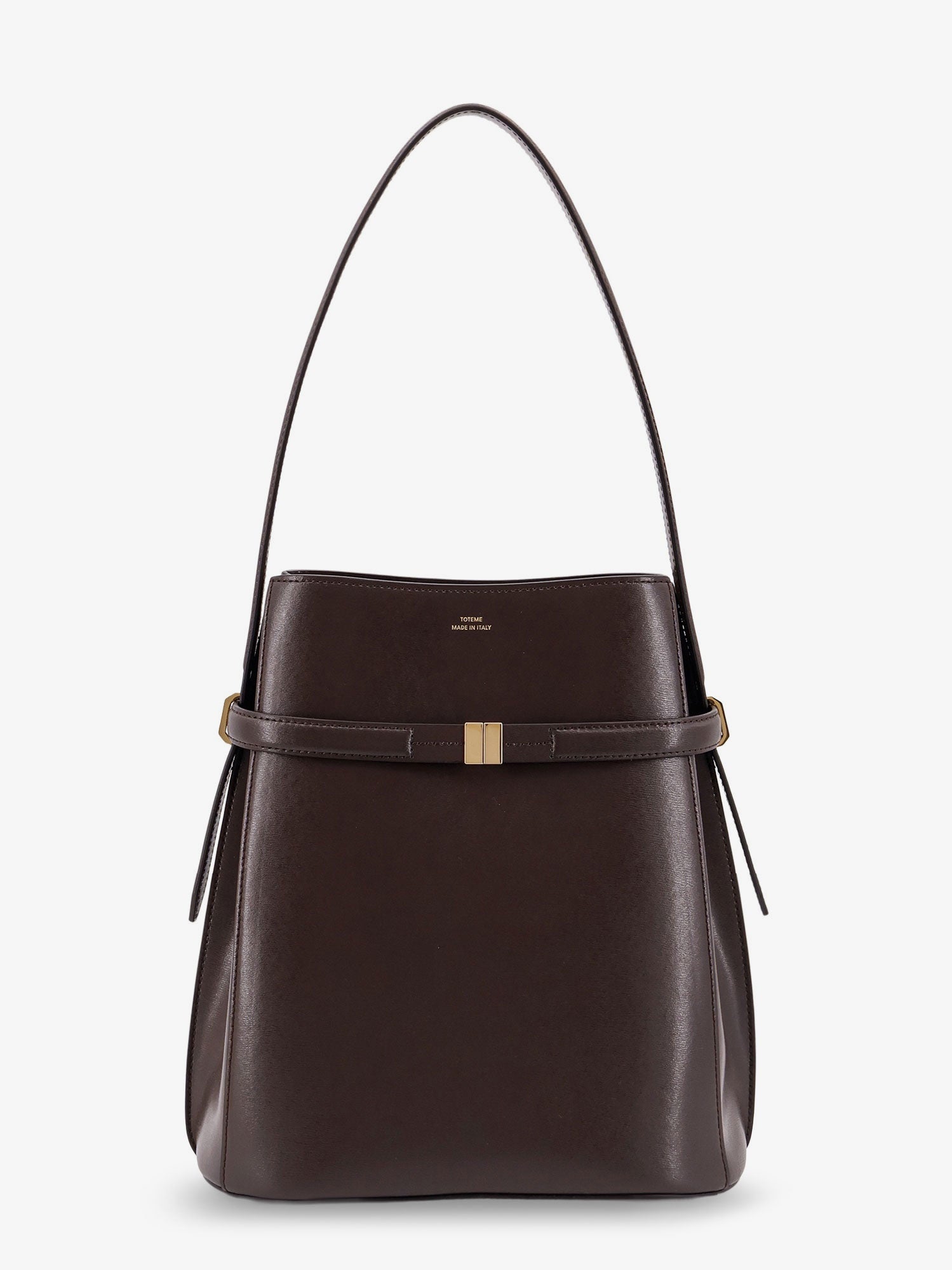 Toteme Women Belted Leather Bucket Bag TOTEME