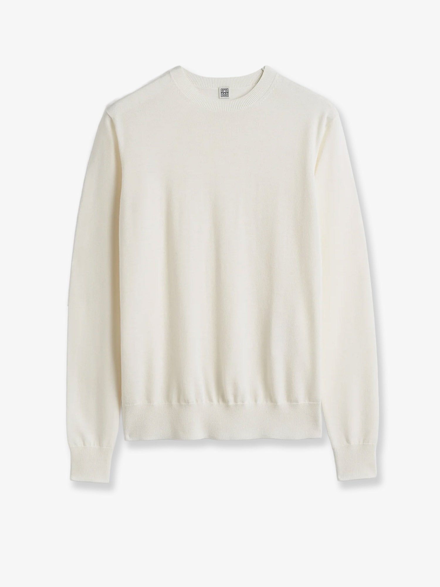 Toteme Women Fine Crew Knit Wool And Silk Blend Sweater TOTEME