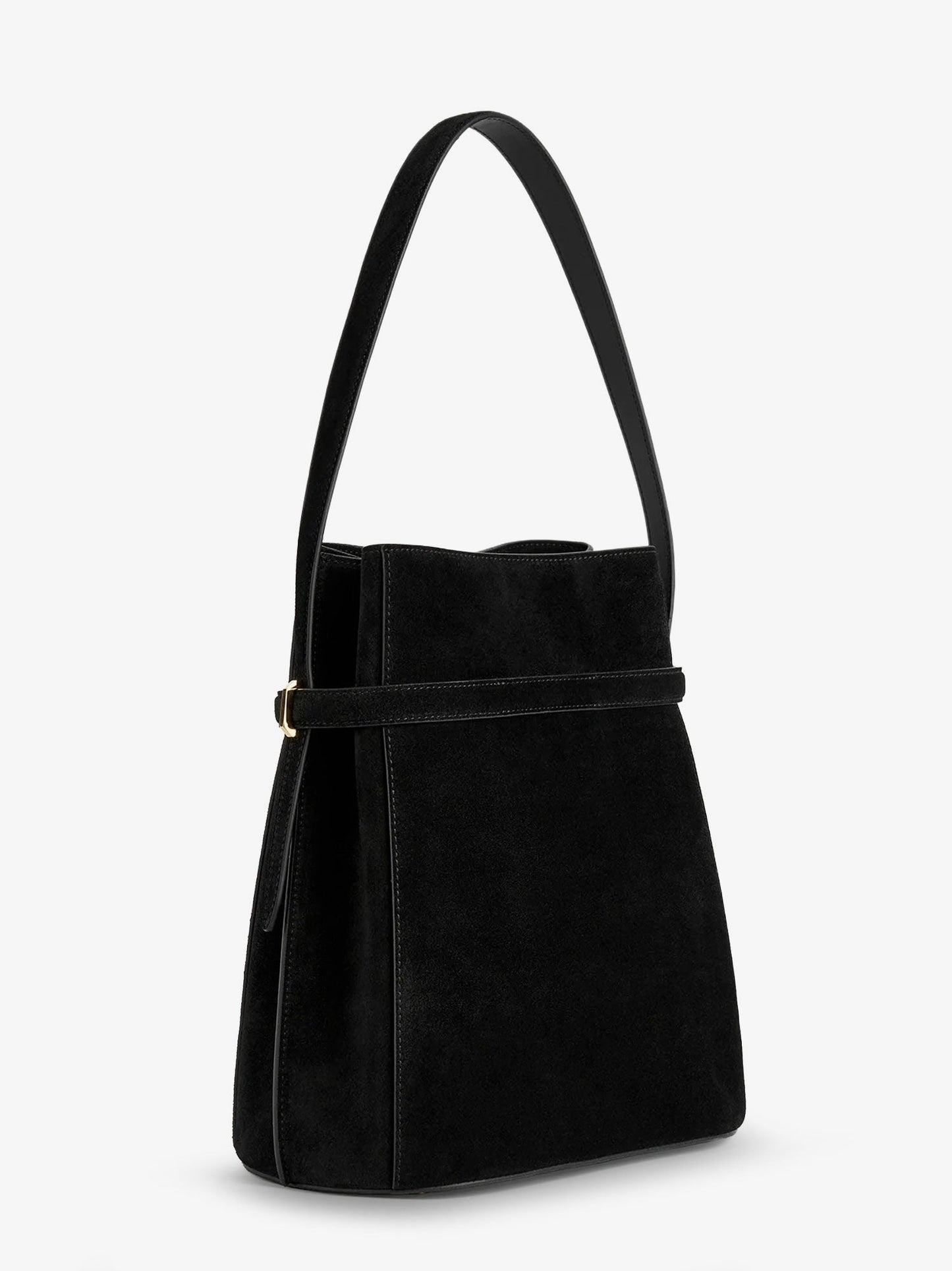 Toteme Women Belted Suede Bucket Bag TOTEME