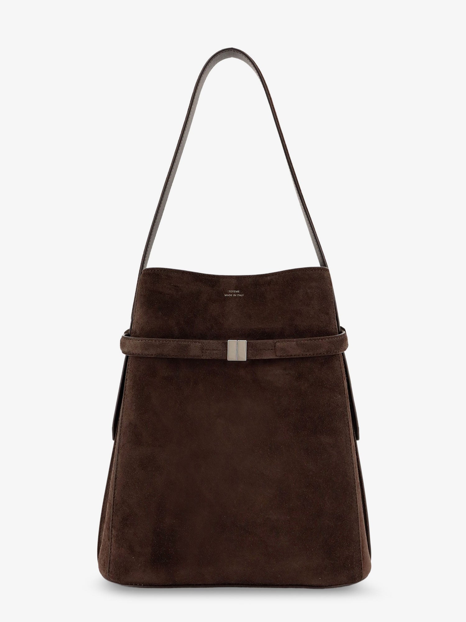 Toteme Women Suede Belted Bucket Bag TOTEME