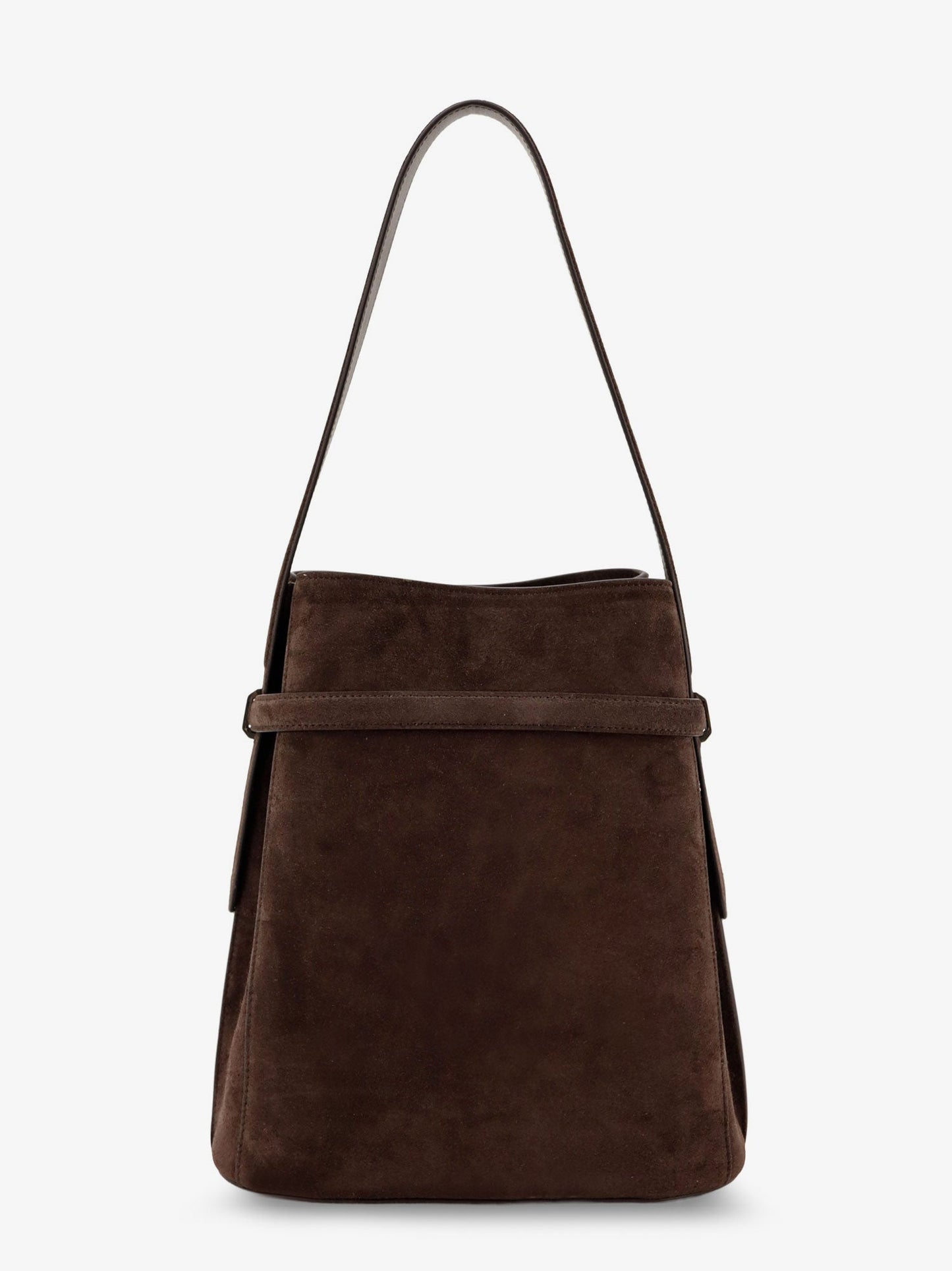 Toteme Women Suede Belted Bucket Bag TOTEME