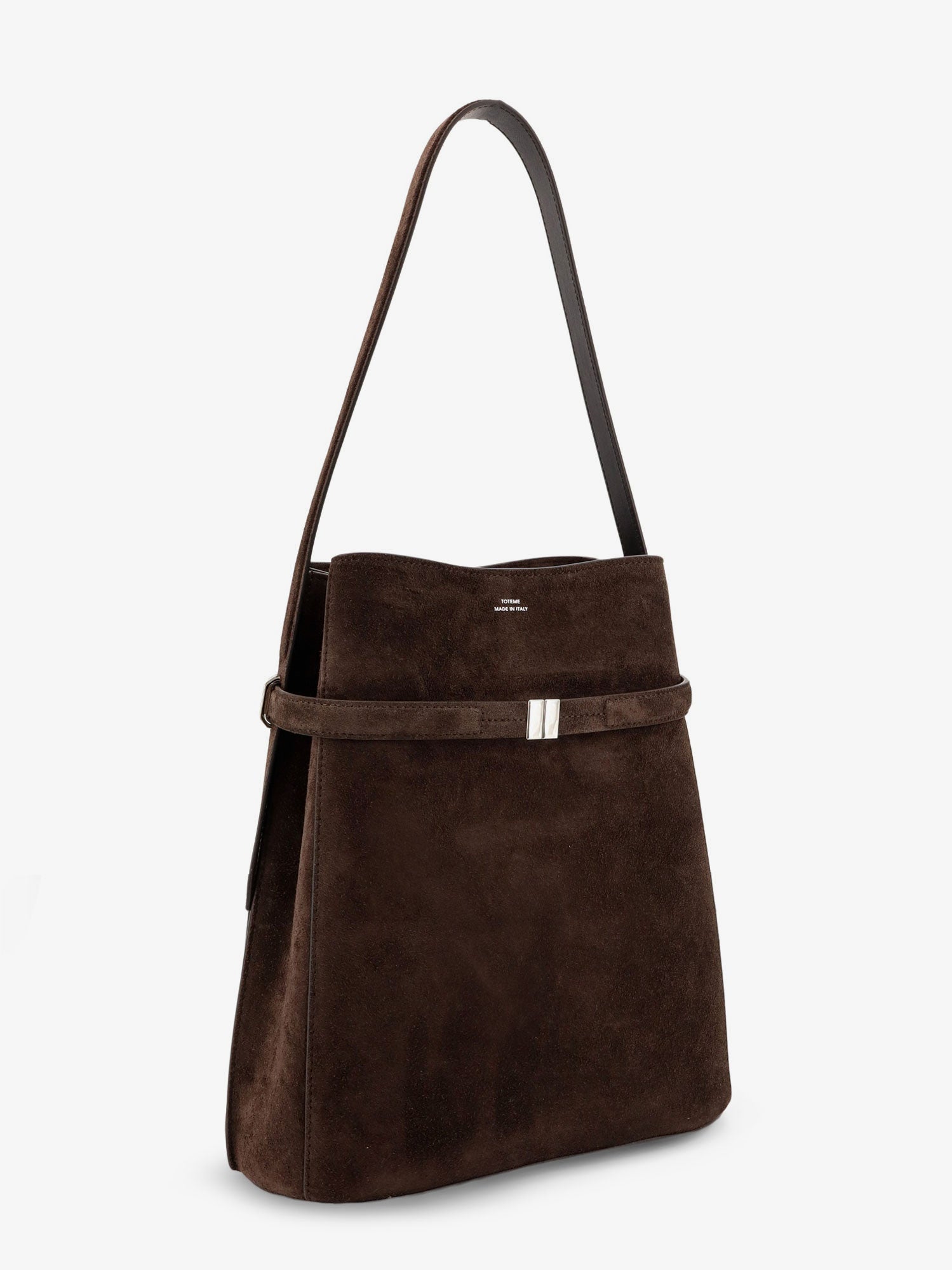 Toteme Women Suede Belted Bucket Bag TOTEME