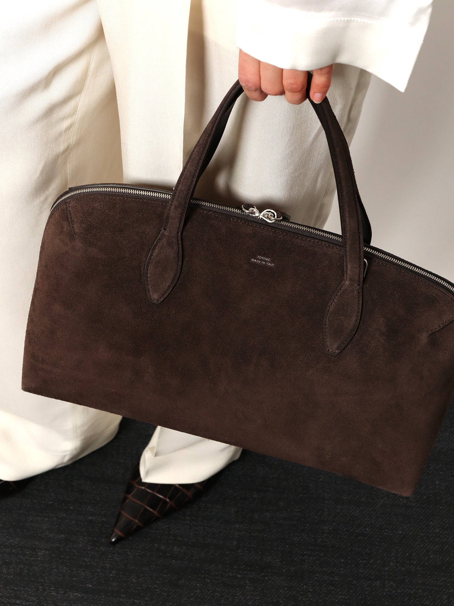Toteme Women Day Suede Handbag TOTEME
