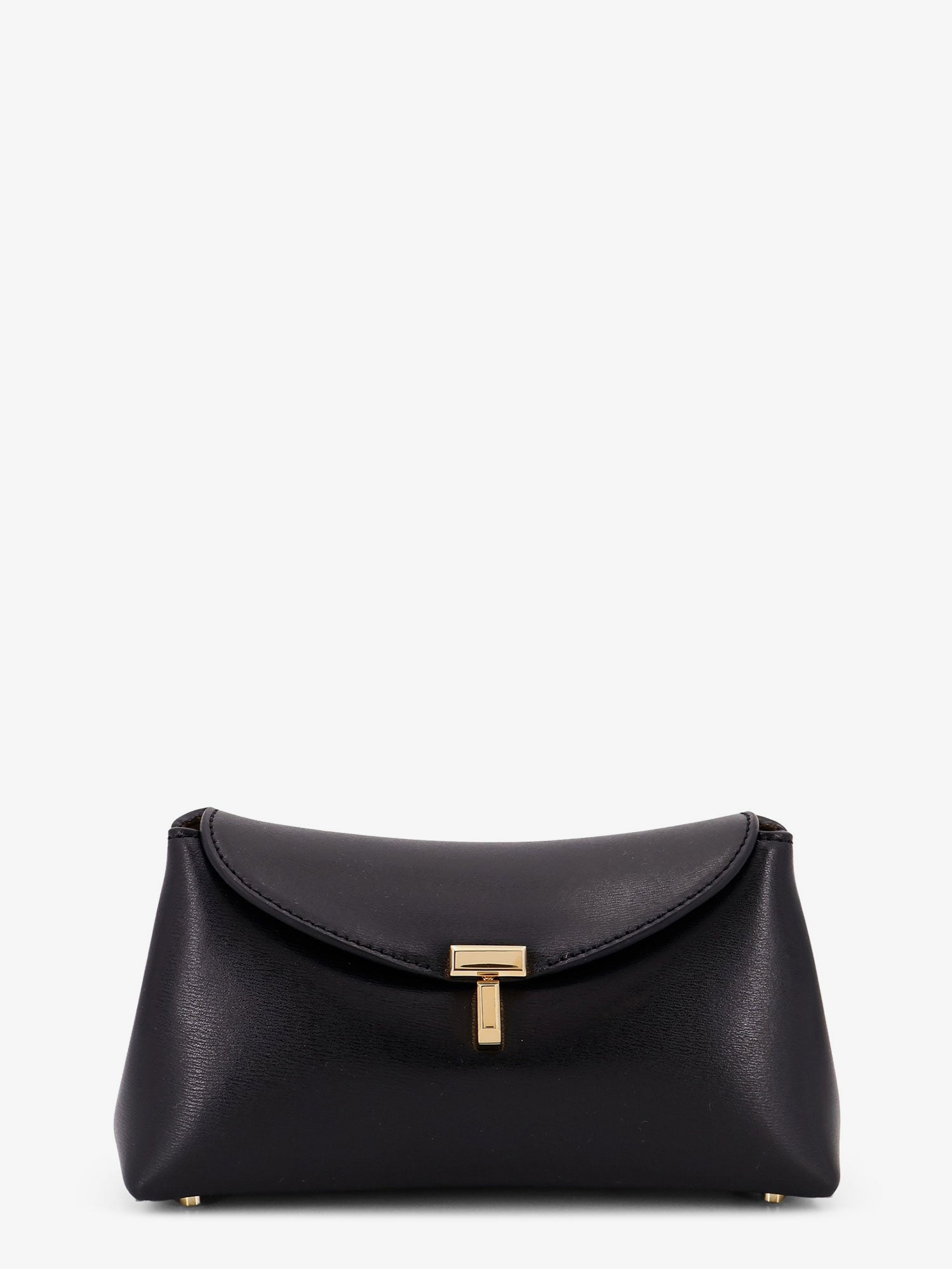 Toteme Women Mini T-Lock Leather Clutch TOTEME