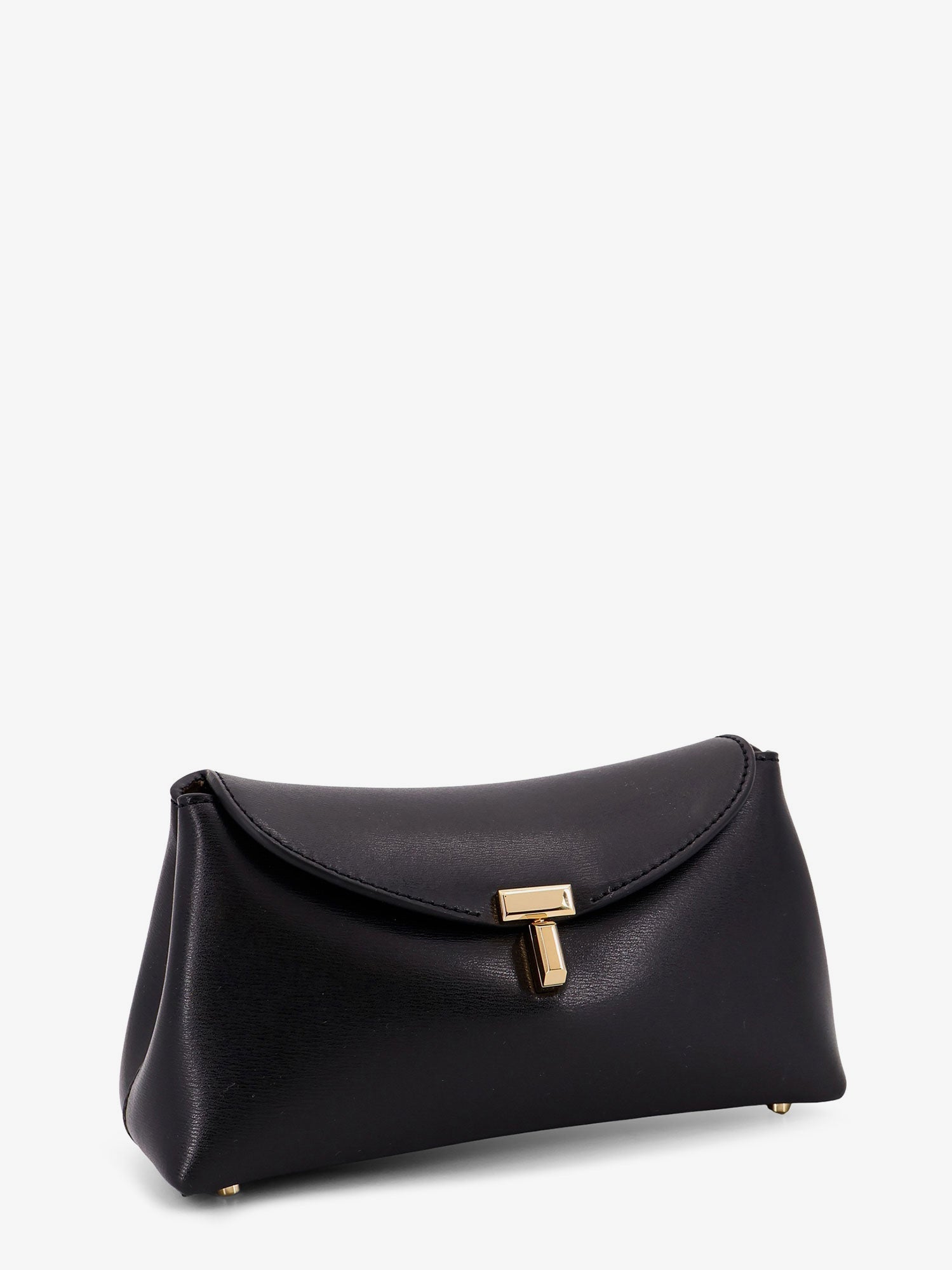 Toteme Women Mini T-Lock Leather Clutch TOTEME