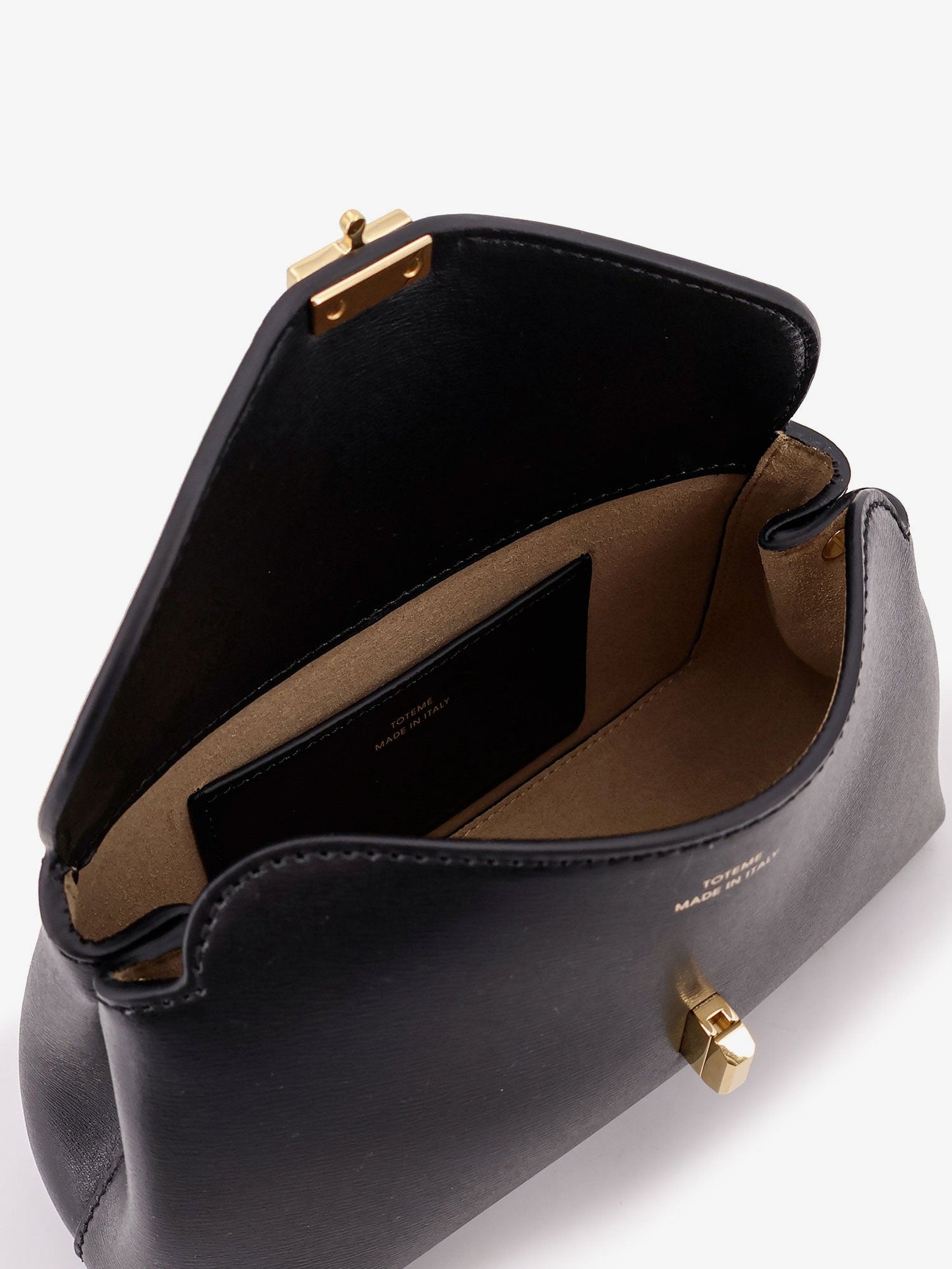 Toteme Women Mini T-Lock Leather Clutch TOTEME