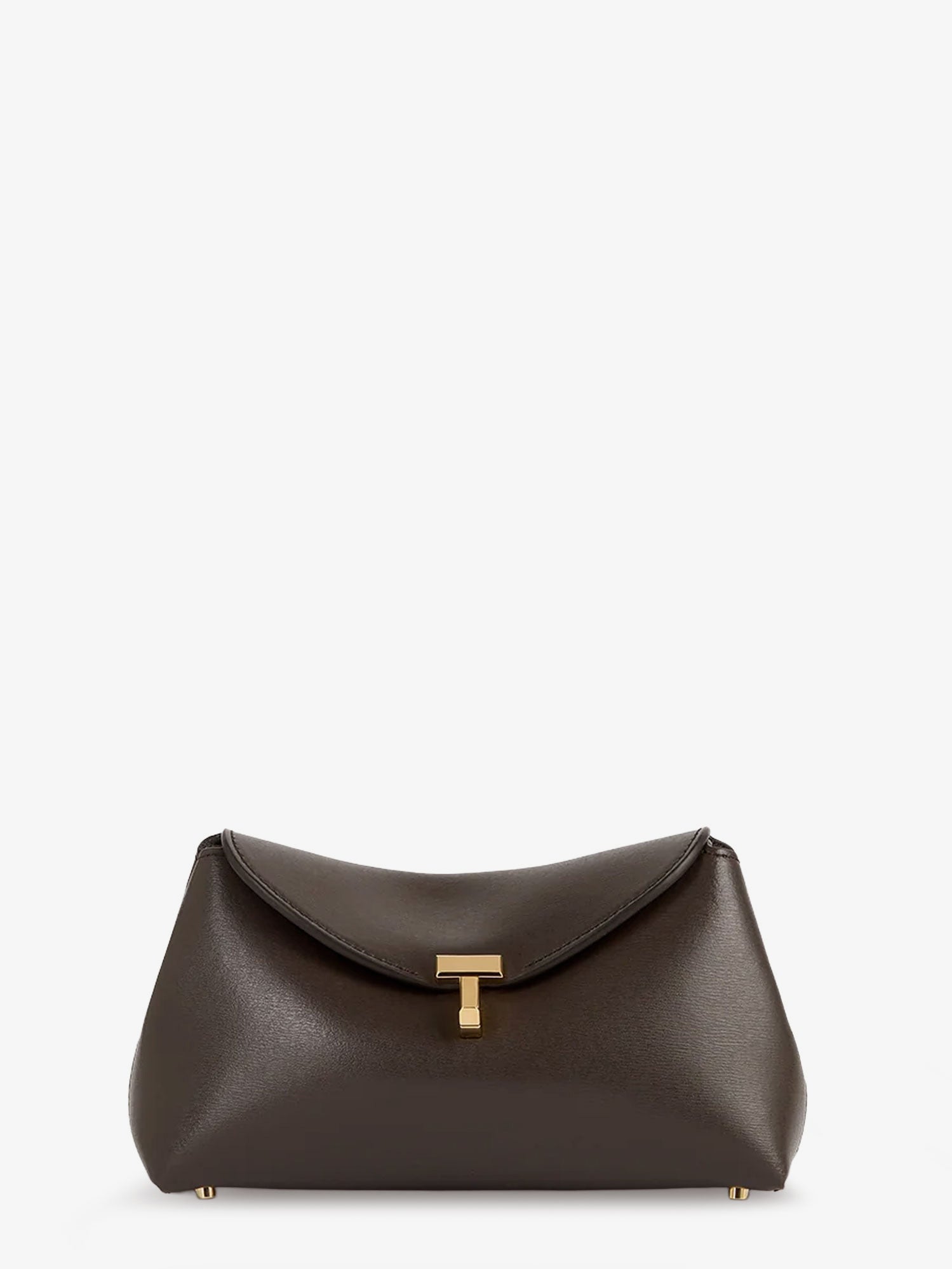 Toteme Women Mini T-Lock Leather Clutch TOTEME