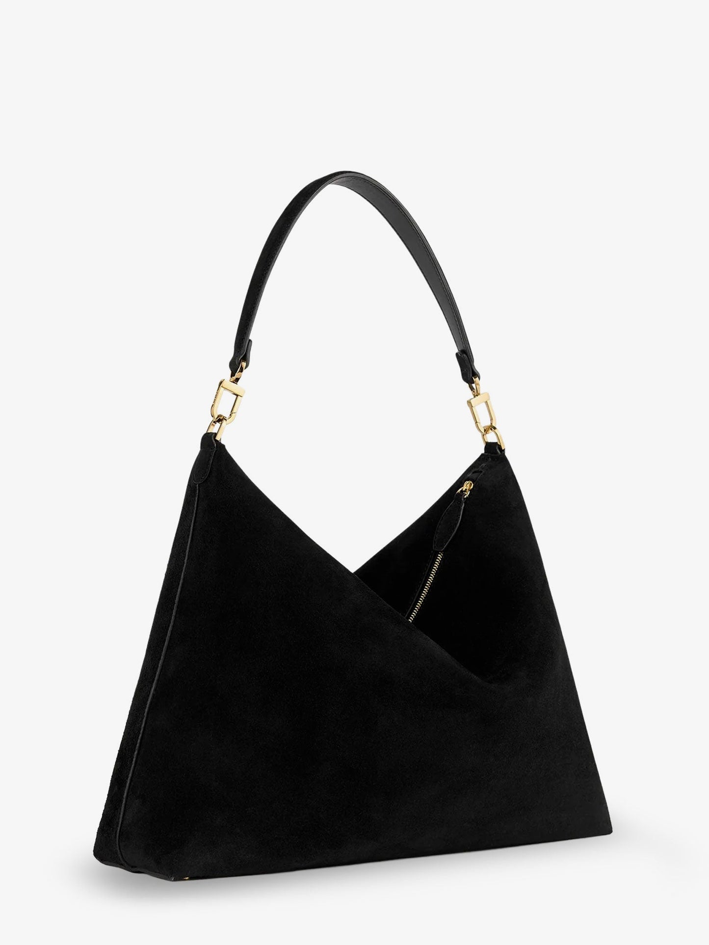 Toteme Women Medium Bevel Suede Shoulder Bag TOTEME