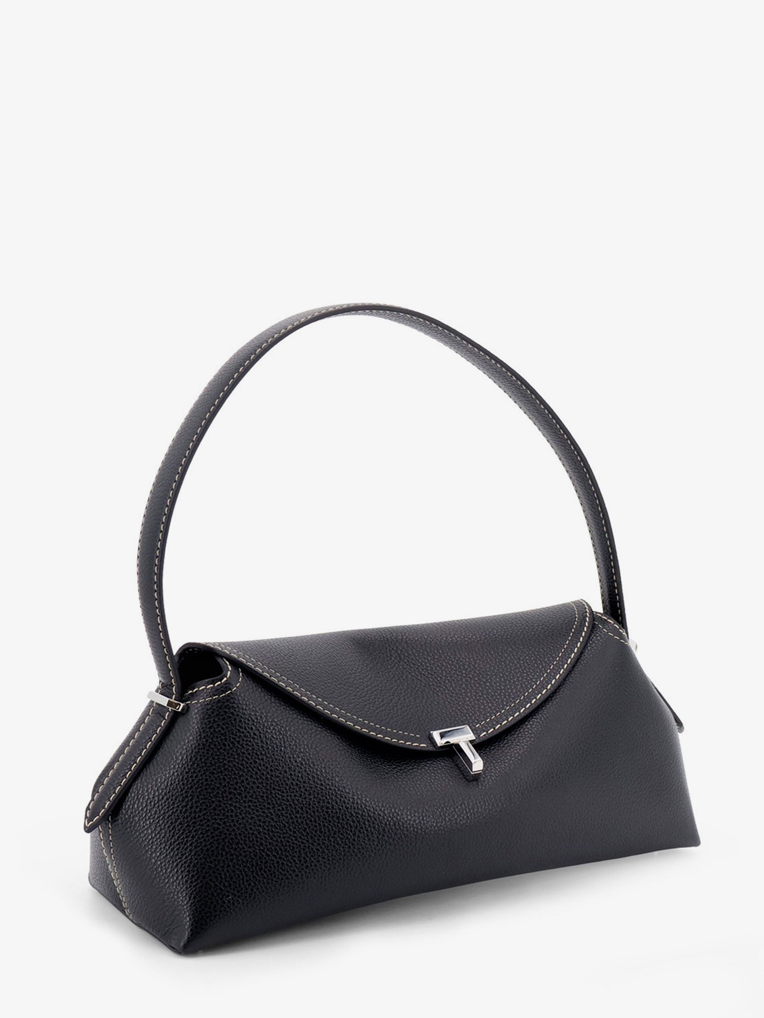 Toteme Women T-Lock Hammered Leather Shoulder Bag TOTEME