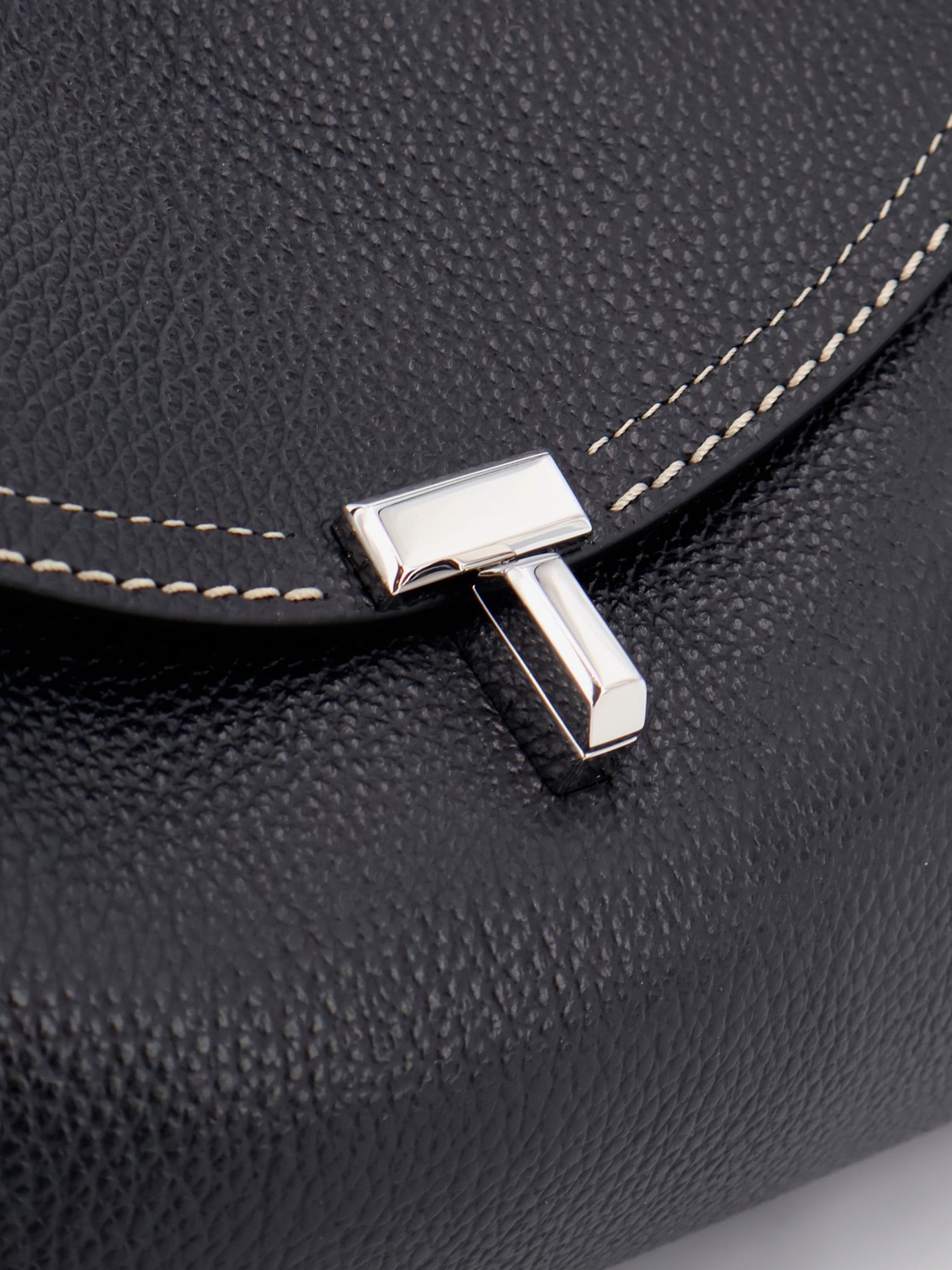 Toteme Women T-Lock Hammered Leather Shoulder Bag TOTEME