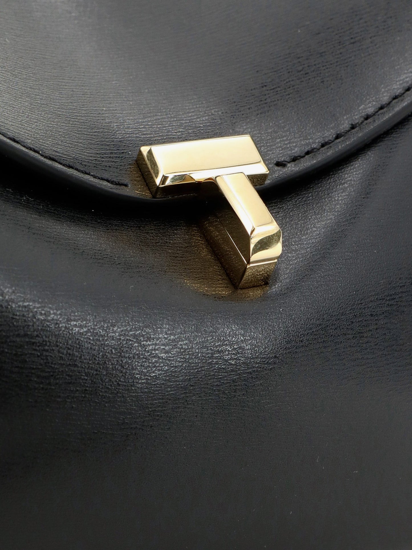 Toteme Women Hammered Leather T-Lock Shoulder Bag TOTEME