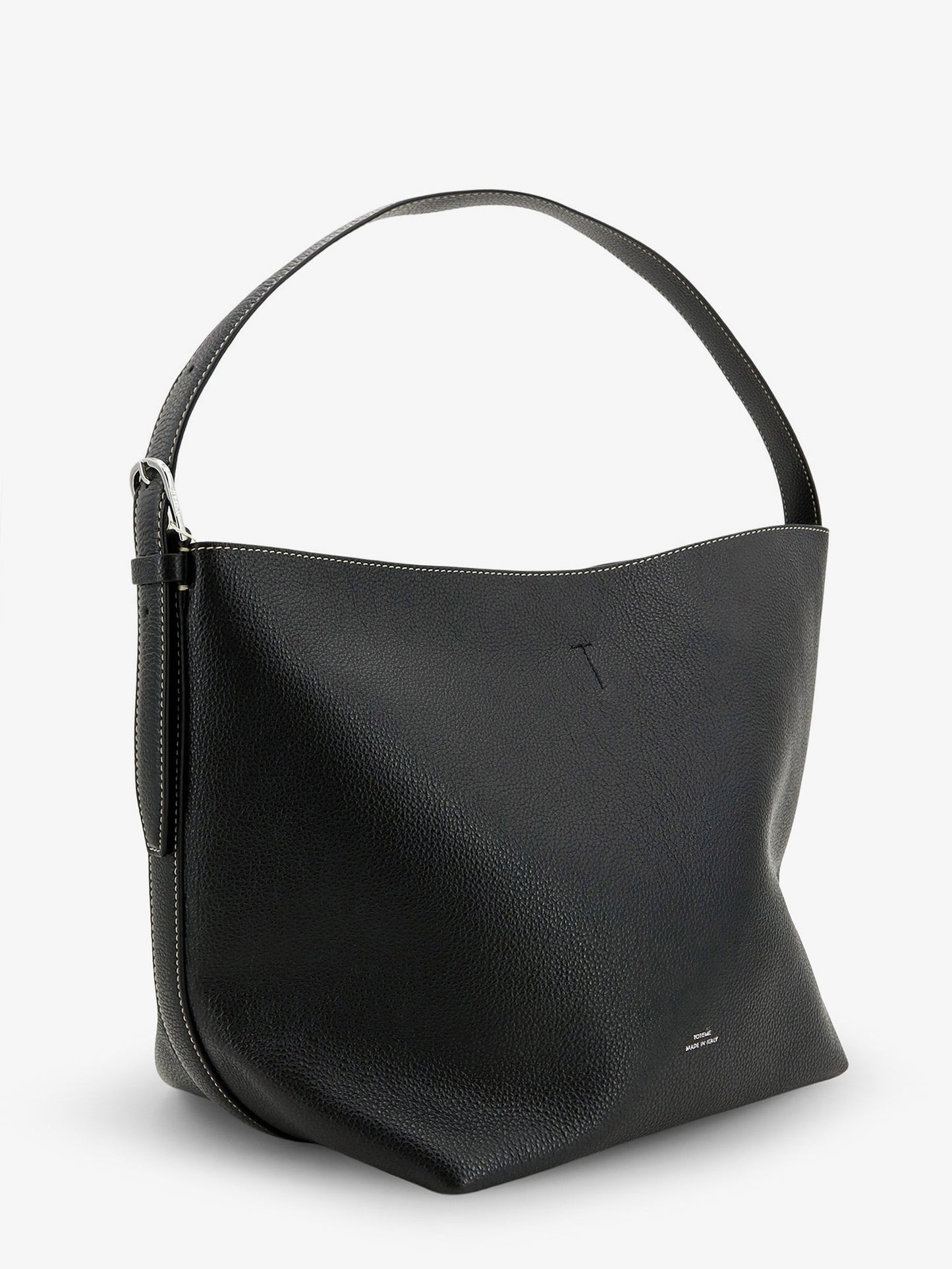 Toteme Women Medium Belted Hammered Leather Shouder Bag TOTEME