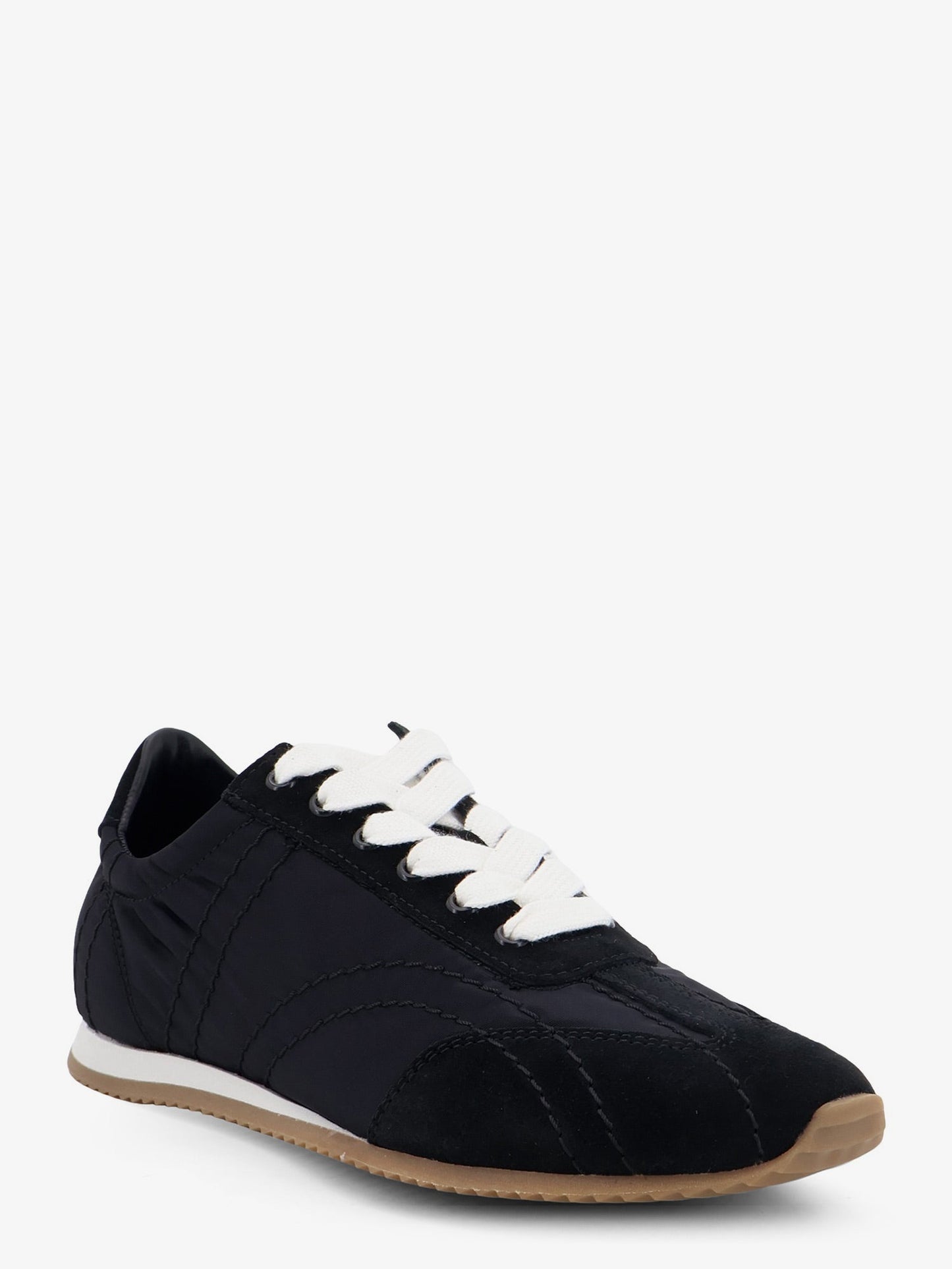 Toteme Women Nylon And Suede Sneakers With All-Over Stitching TOTEME