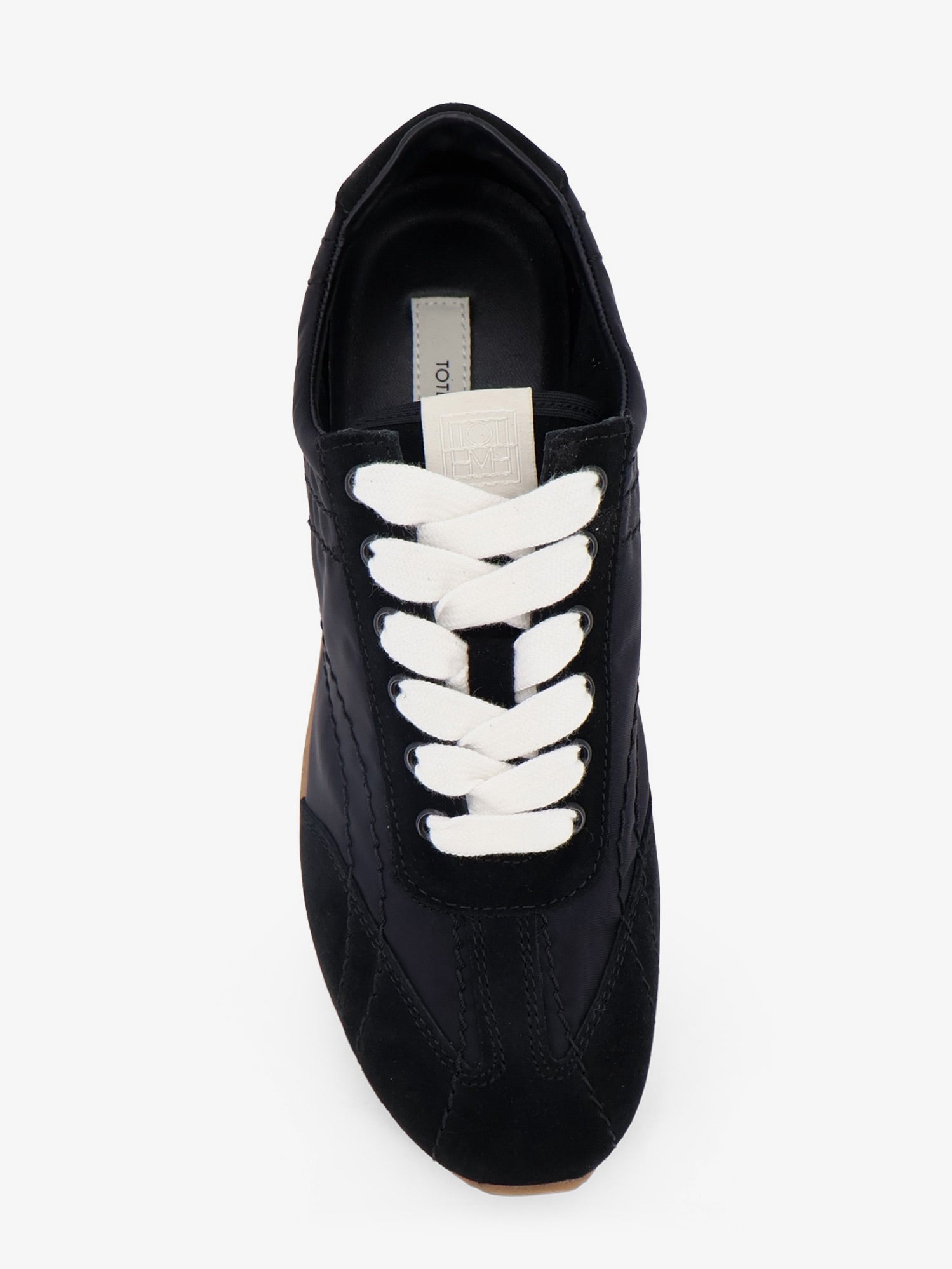 Toteme Women Nylon And Suede Sneakers With All-Over Stitching TOTEME