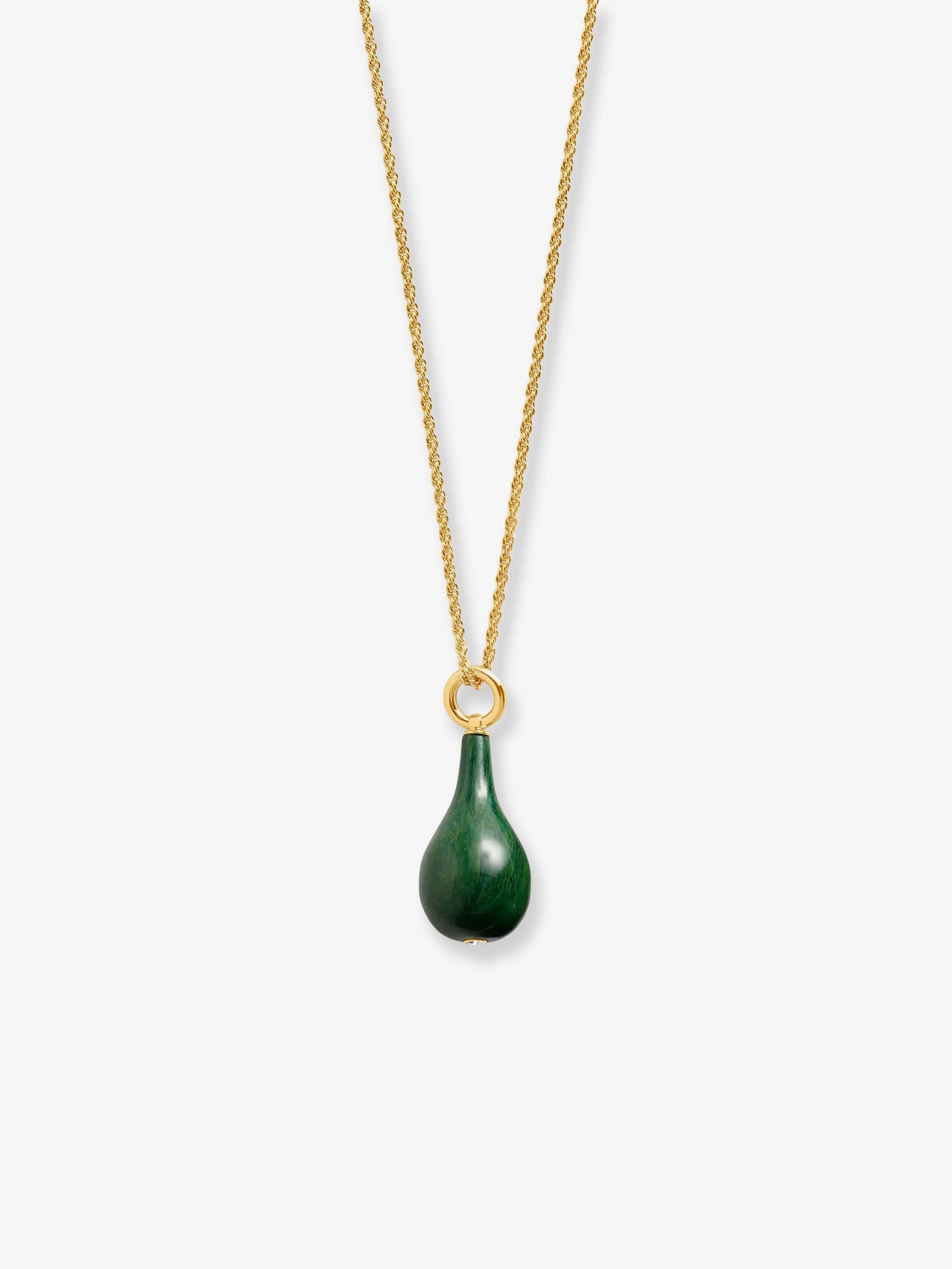 Toteme Women Medium Jade Drop Necklace TOTEME