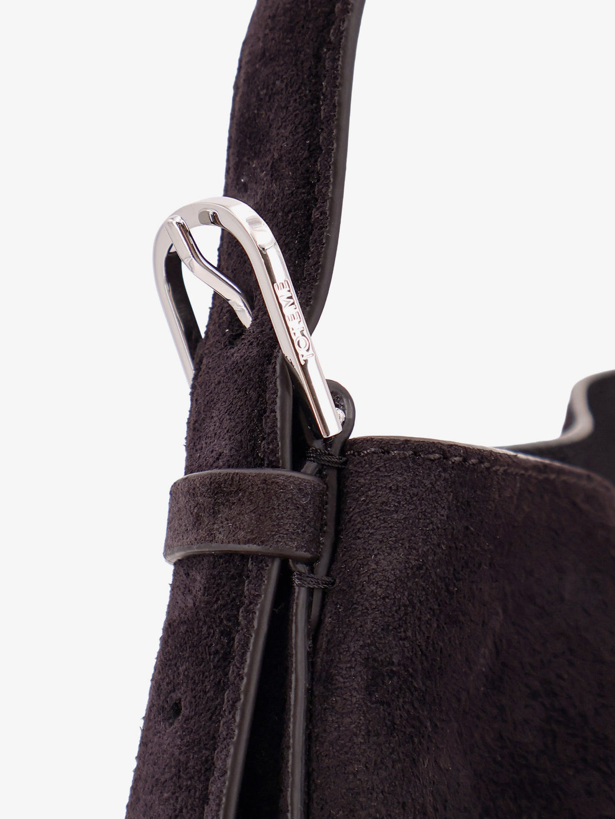 Toteme Women Medium Belted Suede Shoulder Bag TOTEME