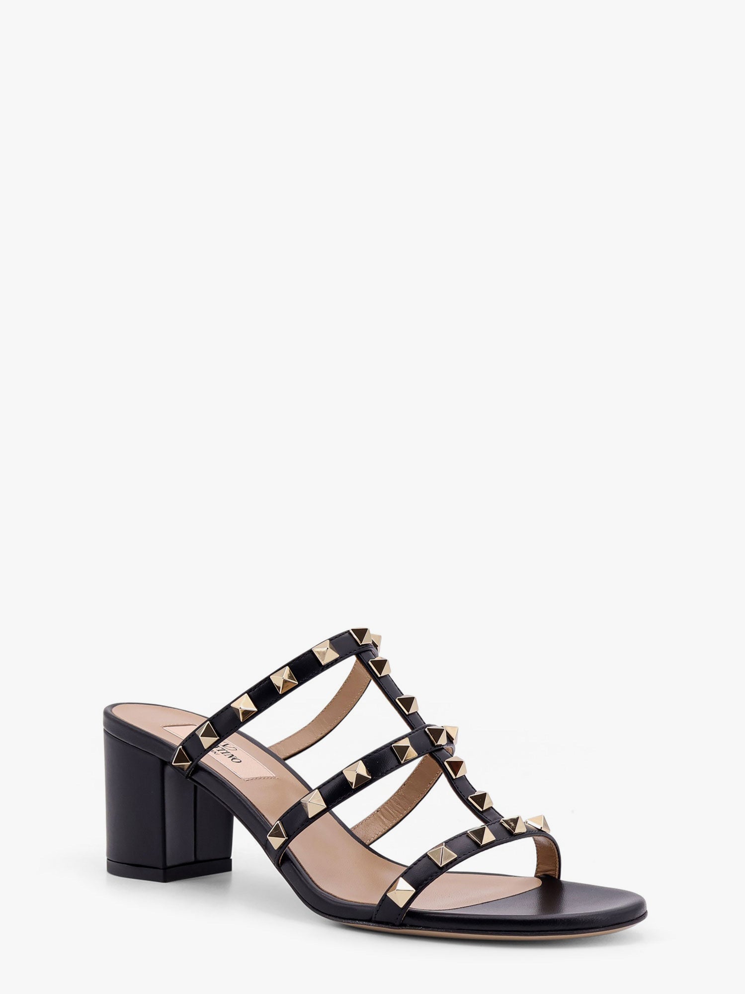 Valentino Garavani Women Rockstuds Leather Sandals With Iconic All-Over Studs VALENTINO GARAVANI