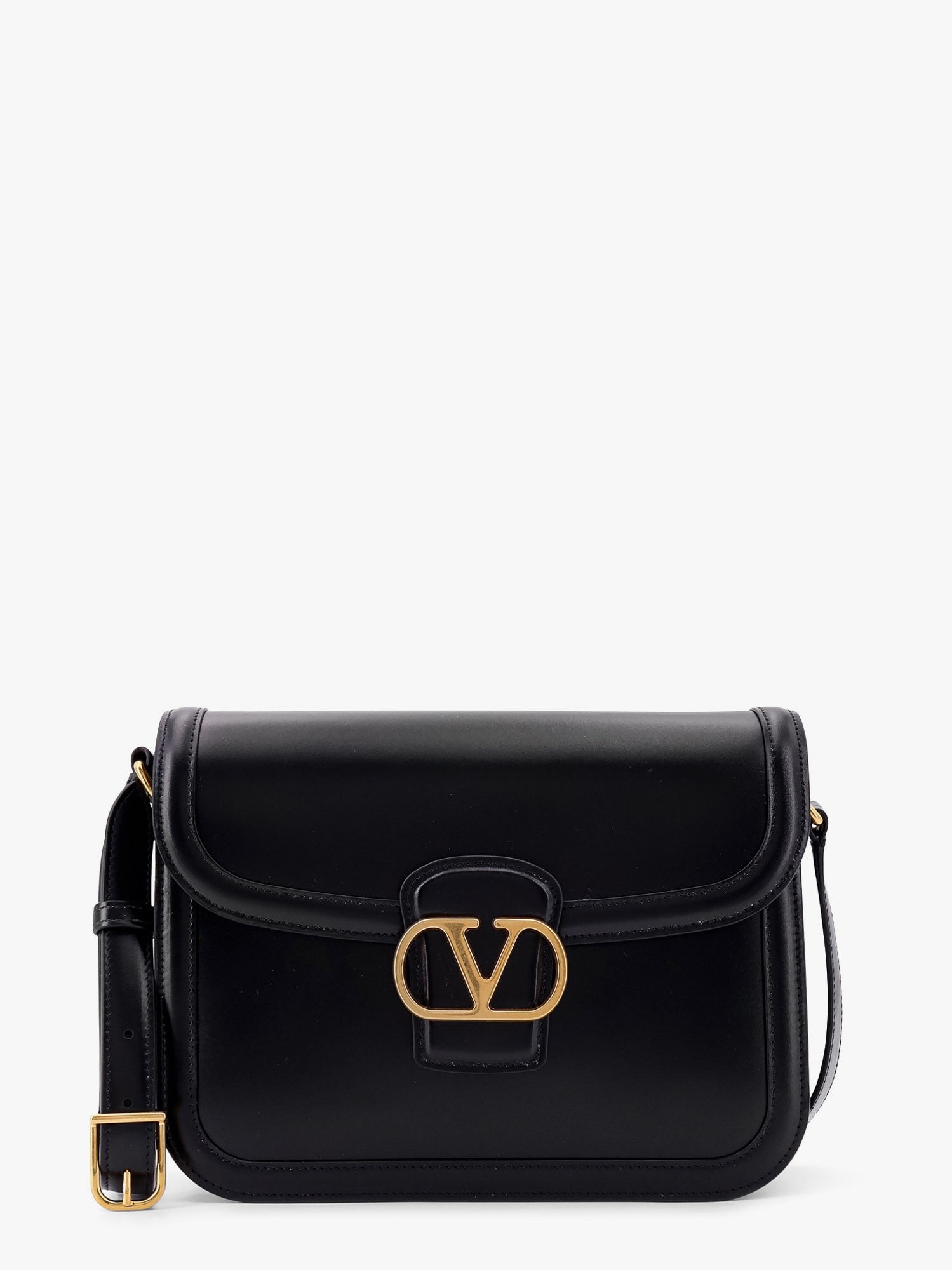 Valentino Garavani Men Valentino Garavani 9To5 Leather Shoulder Bag With Vlogo Signature Closure VALENTINO GARAVANI