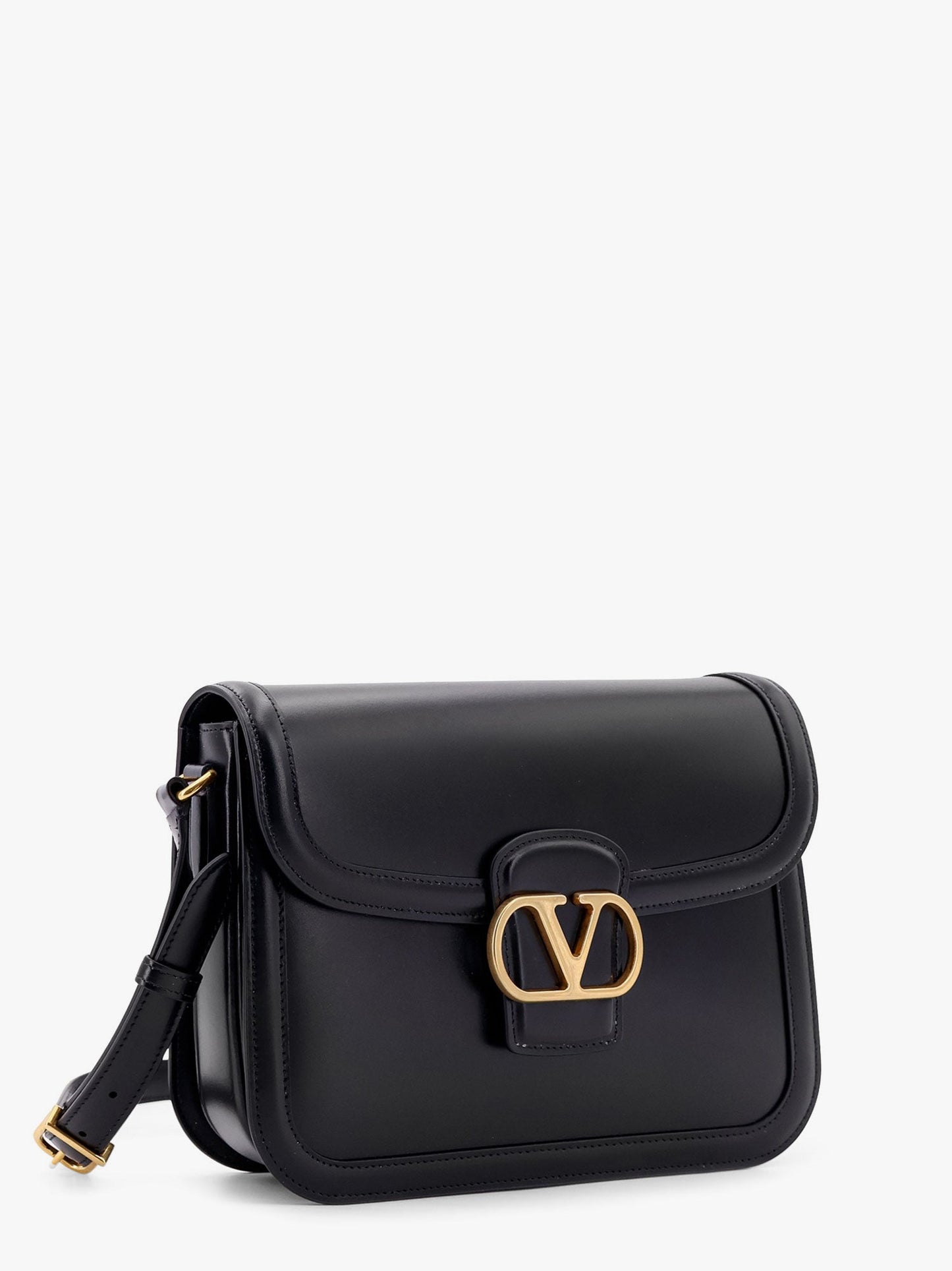 Valentino Garavani Men Valentino Garavani 9To5 Leather Shoulder Bag With Vlogo Signature Closure VALENTINO GARAVANI