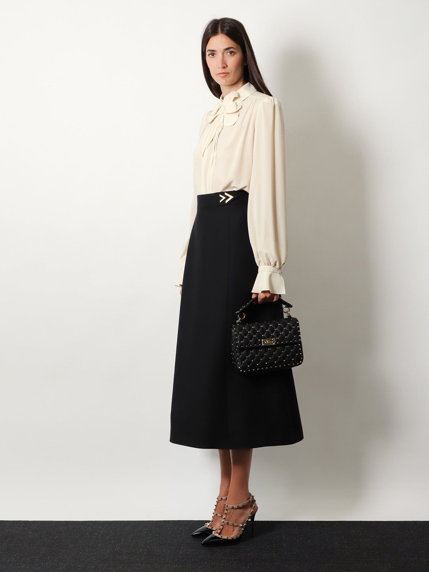 Valentino Garavani Women Rockstud Spike Leather Crossbody Bag With Iconic All-Over Studs VALENTINO GARAVANI