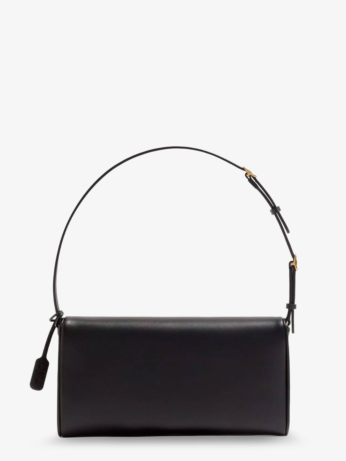 Valentino Garavani Women Devain Leather Shoulder Bag With Metal Vlogo Signature VALENTINO GARAVANI