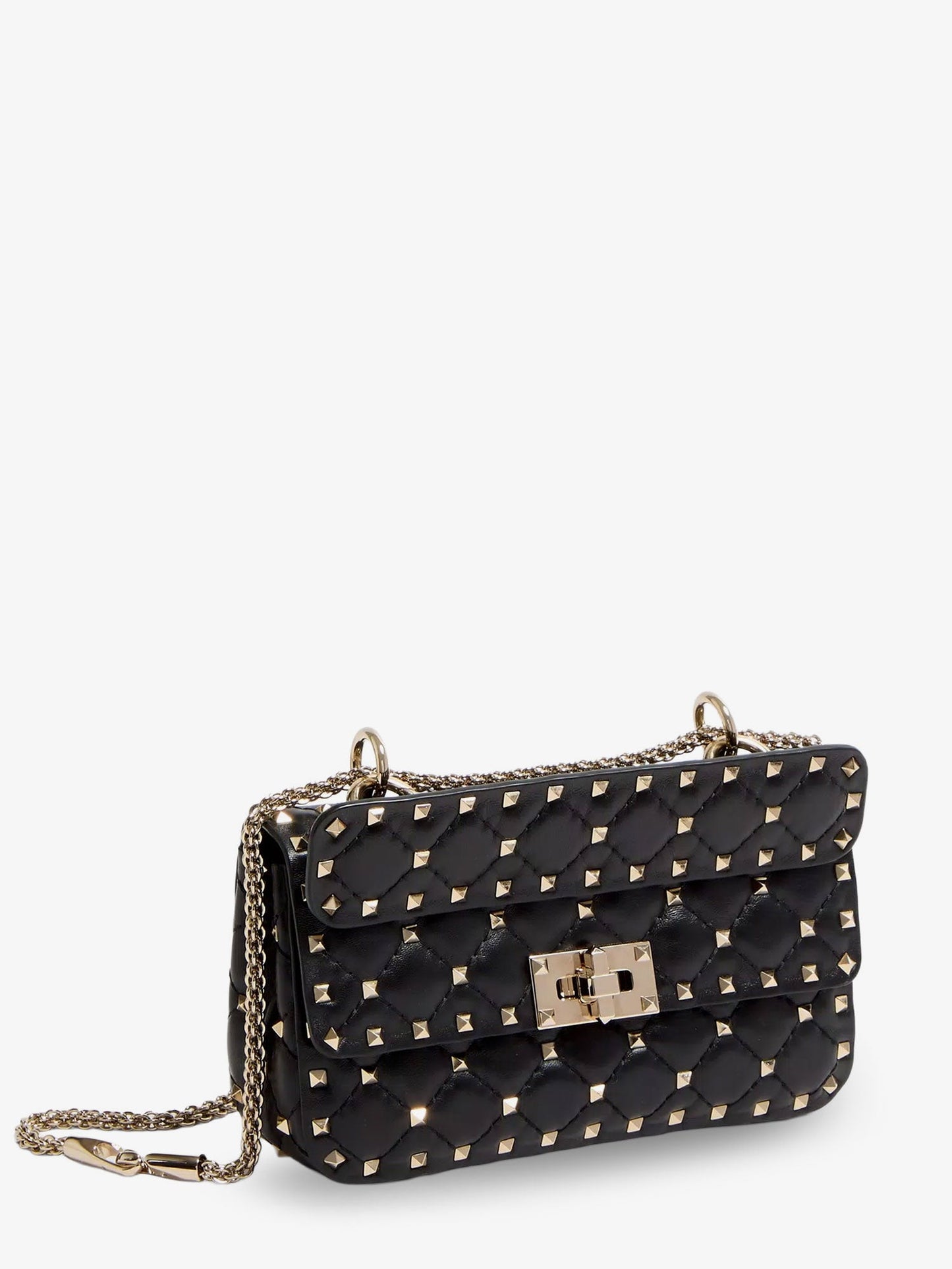 Valentino Garavani Women Rockstud Spike Leather Shoulder Bag With Iconic All-Over Studs VALENTINO GARAVANI
