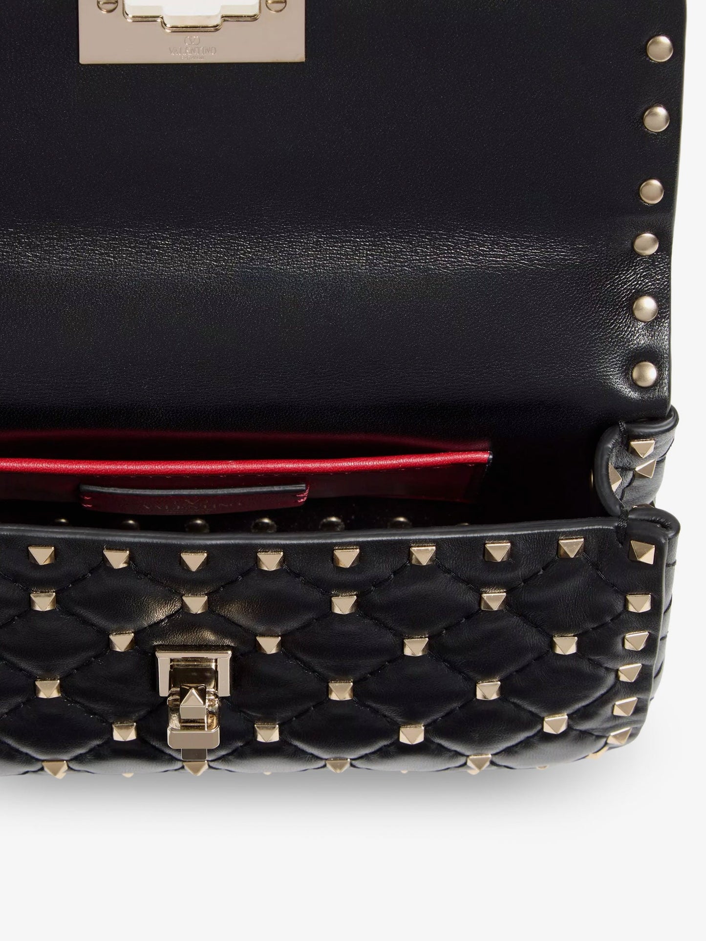Valentino Garavani Women Rockstud Spike Leather Shoulder Bag With Iconic All-Over Studs VALENTINO GARAVANI