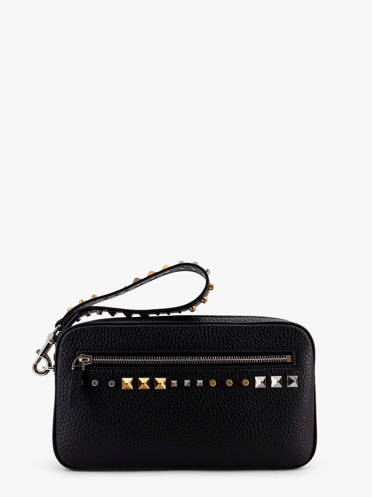 Valentino Garavani Men Valentino Garavani Leather Clutch VALENTINO GARAVANI