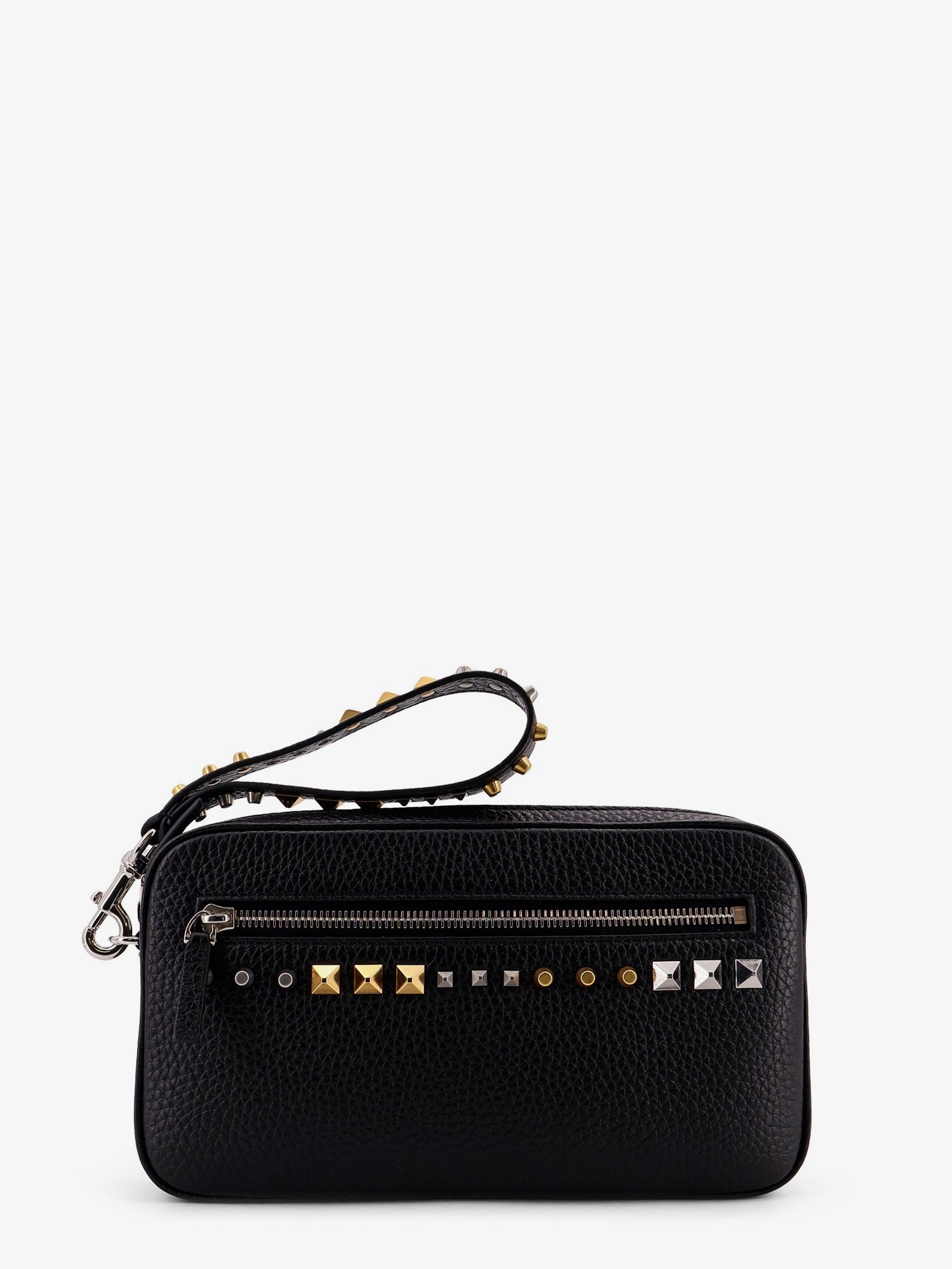 Valentino Garavani Men Valentino Garavani Leather Clutch VALENTINO GARAVANI