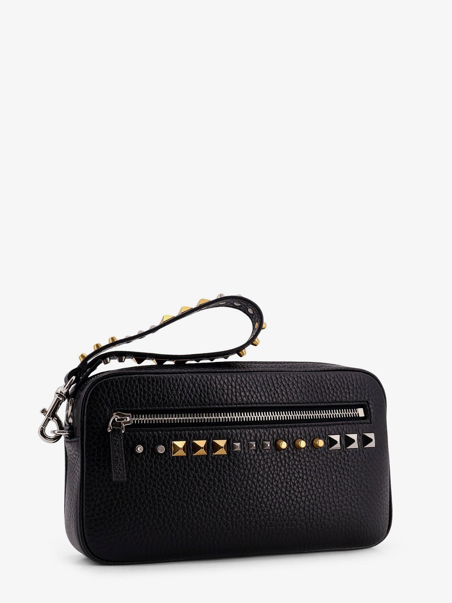 Valentino Garavani Men Valentino Garavani Leather Clutch VALENTINO GARAVANI