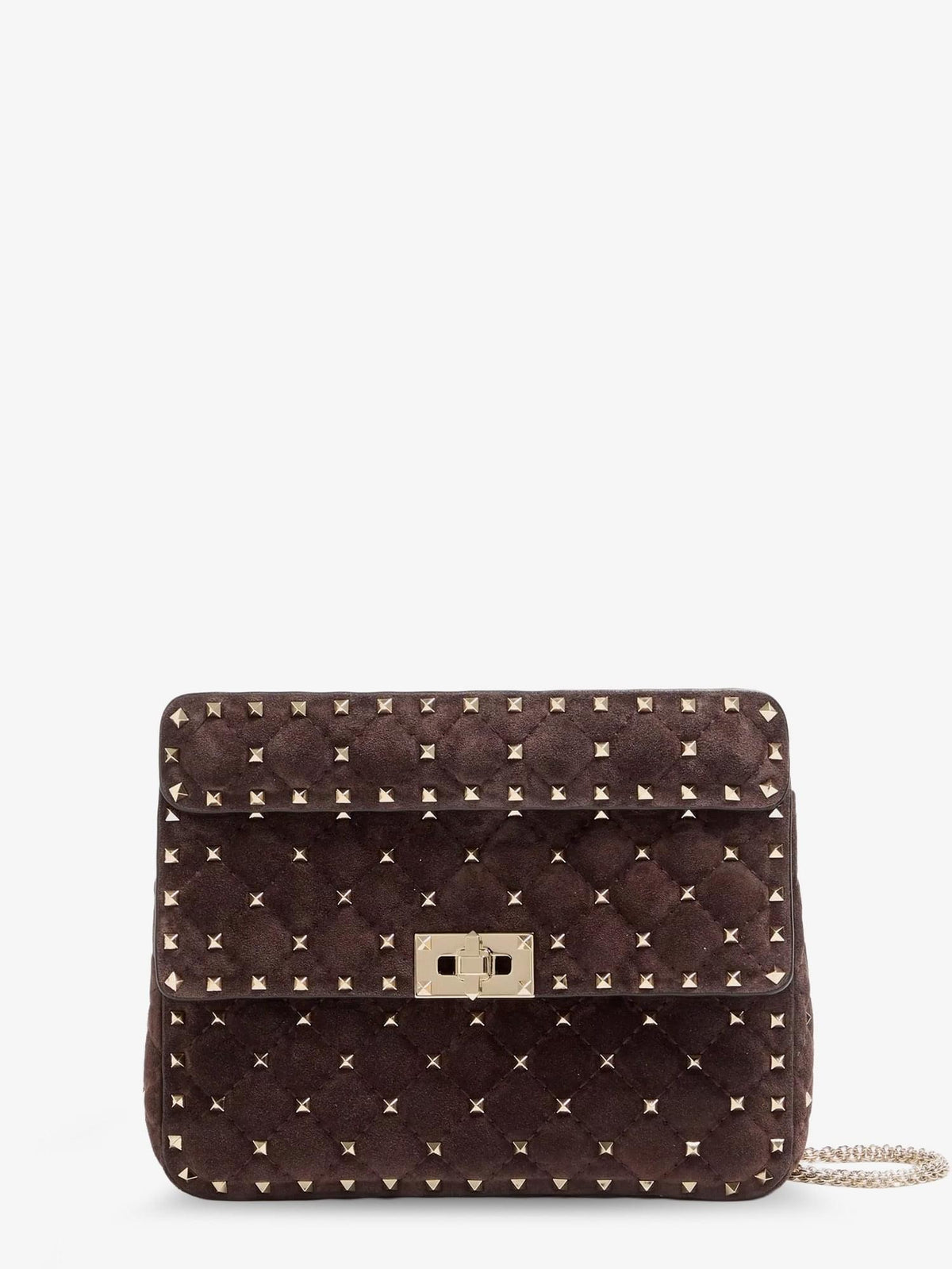 Valentino Garavani Women Rockstud Spike Suede Crossbody Bag With Iconic All-Over Studs VALENTINO GARAVANI
