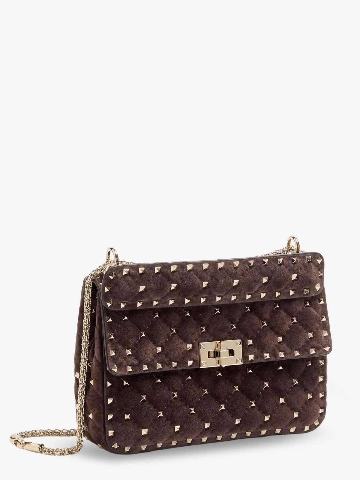 Valentino Garavani Women Rockstud Spike Suede Crossbody Bag With Iconic All-Over Studs VALENTINO GARAVANI