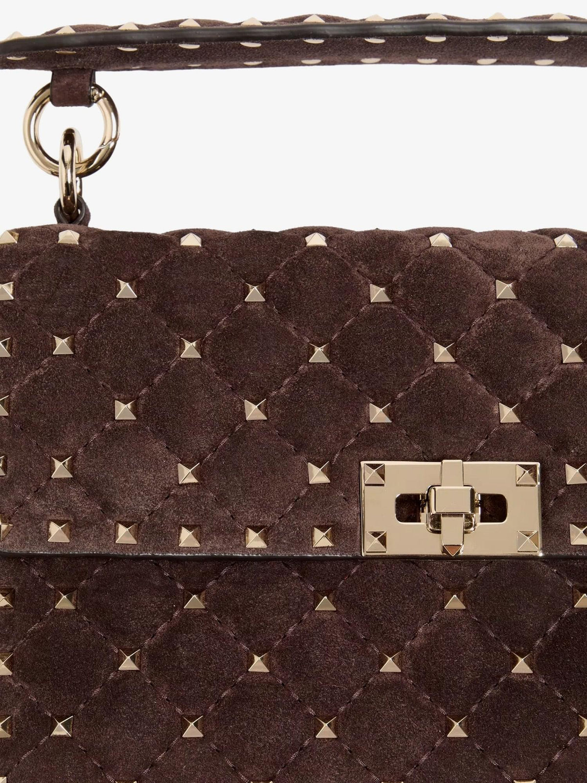 Valentino Garavani Women Rockstud Spike Suede Crossbody Bag With Iconic All-Over Studs VALENTINO GARAVANI