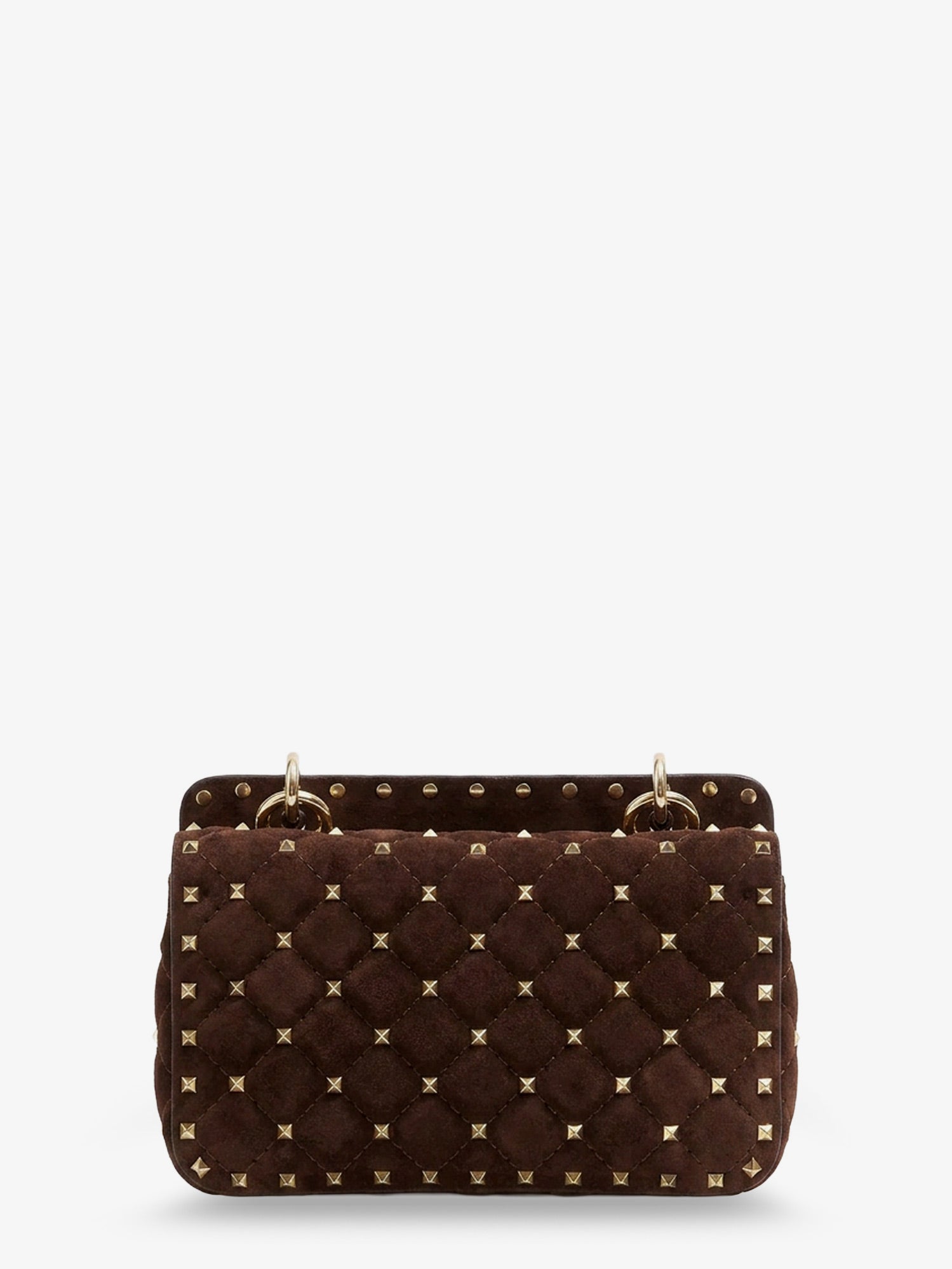 Valentino Garavani Women Rockstud Spike Suede Crossbody Bag With All-Over Studs VALENTINO GARAVANI